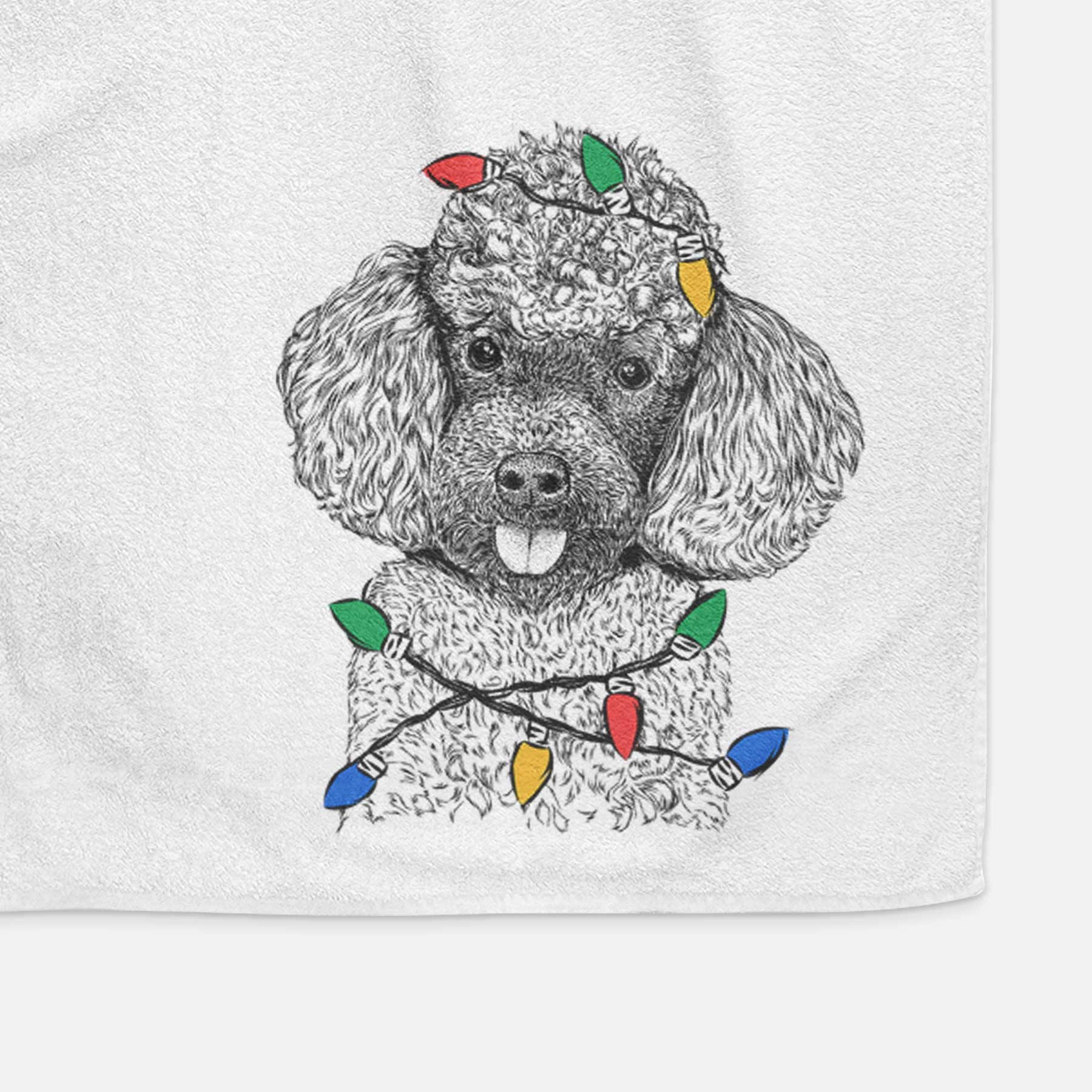 George the Toy Poodle Decorative Hand Towel