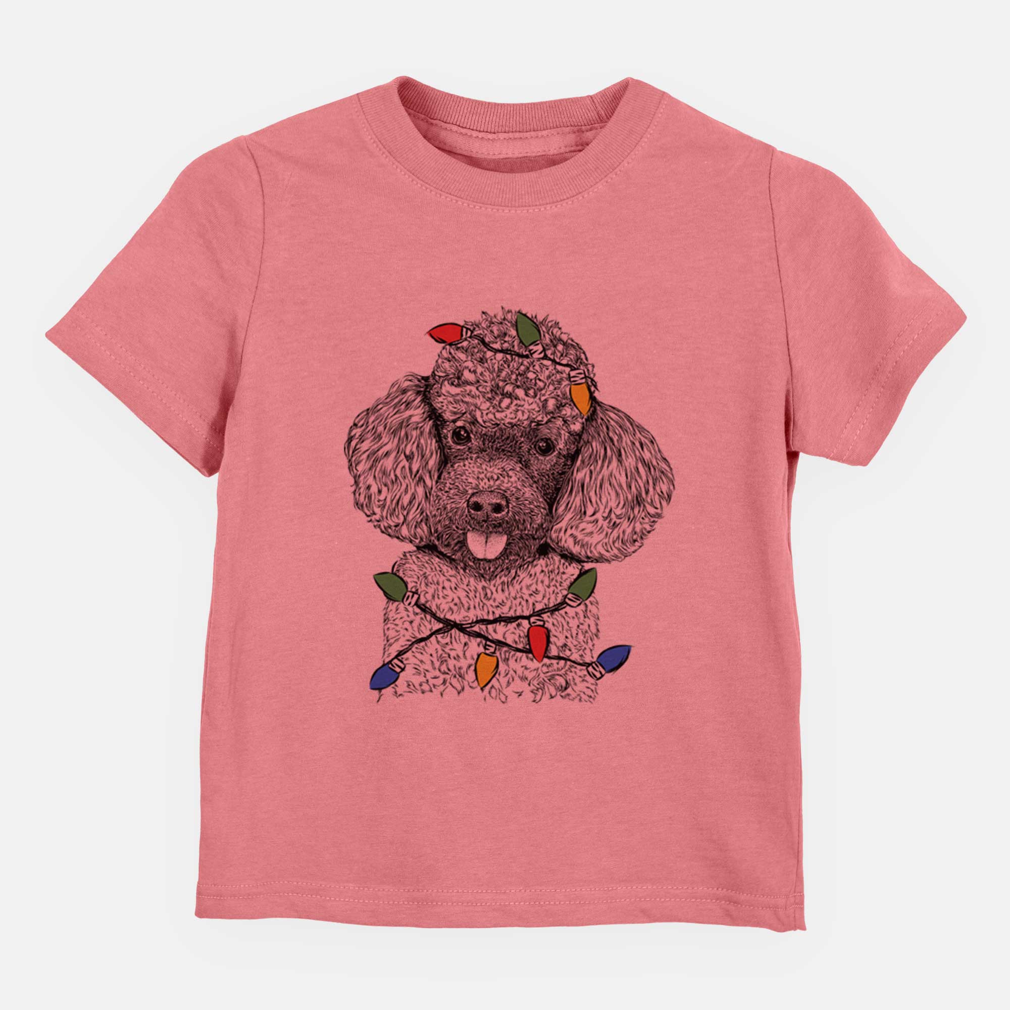 Christmas Lights George the Toy Poodle - Kids/Youth/Toddler Shirt