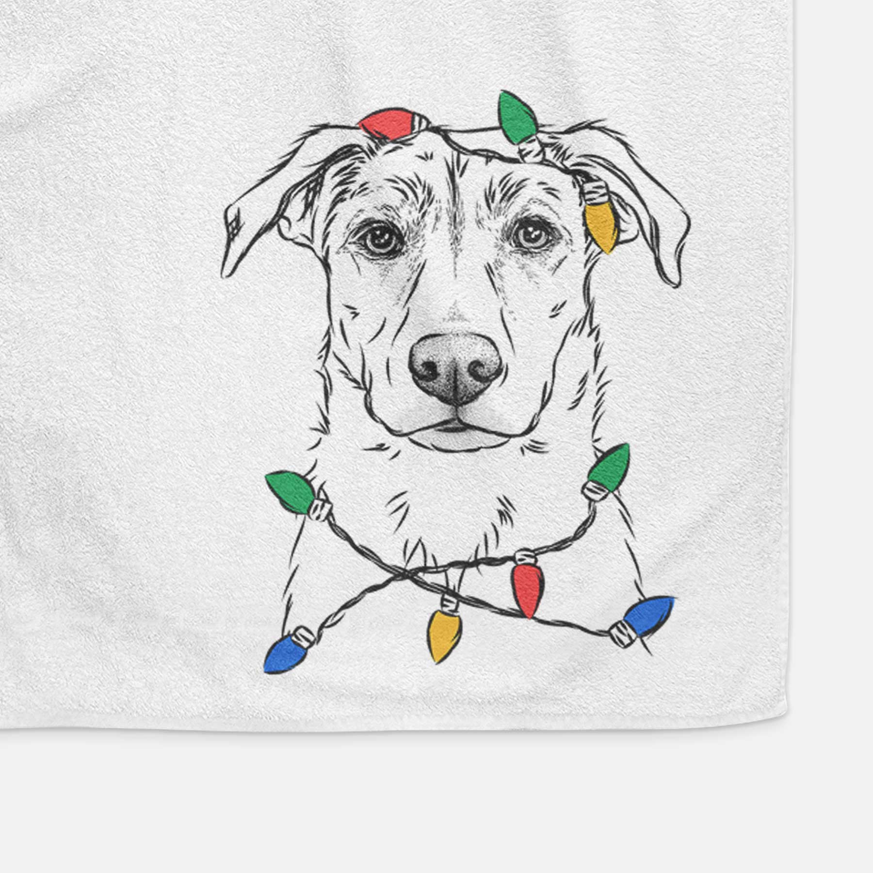 Peanut the Lab Mix Decorative Hand Towel