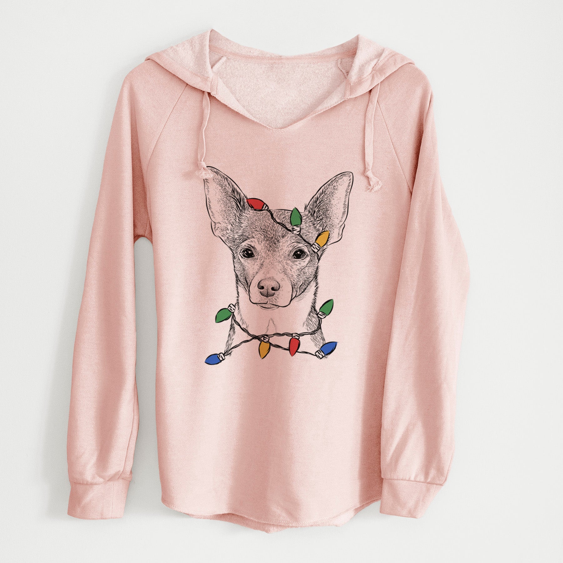 Christmas Lights Peanut the Chihuahua - Cali Wave Hooded Sweatshirt