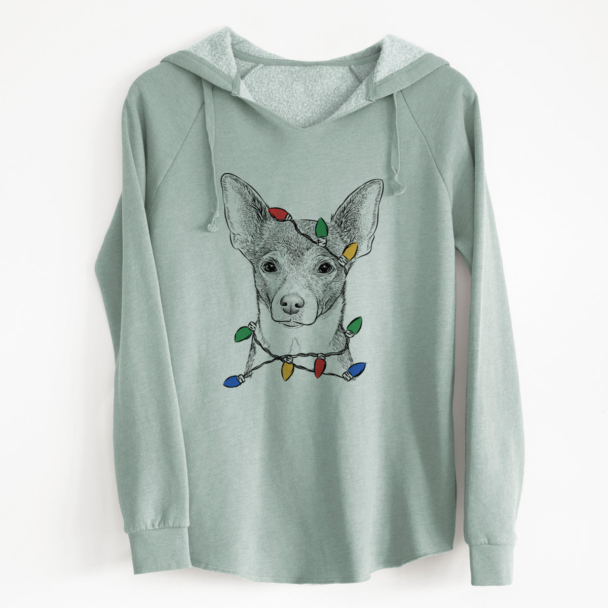 Christmas Lights Peanut the Chihuahua - Cali Wave Hooded Sweatshirt