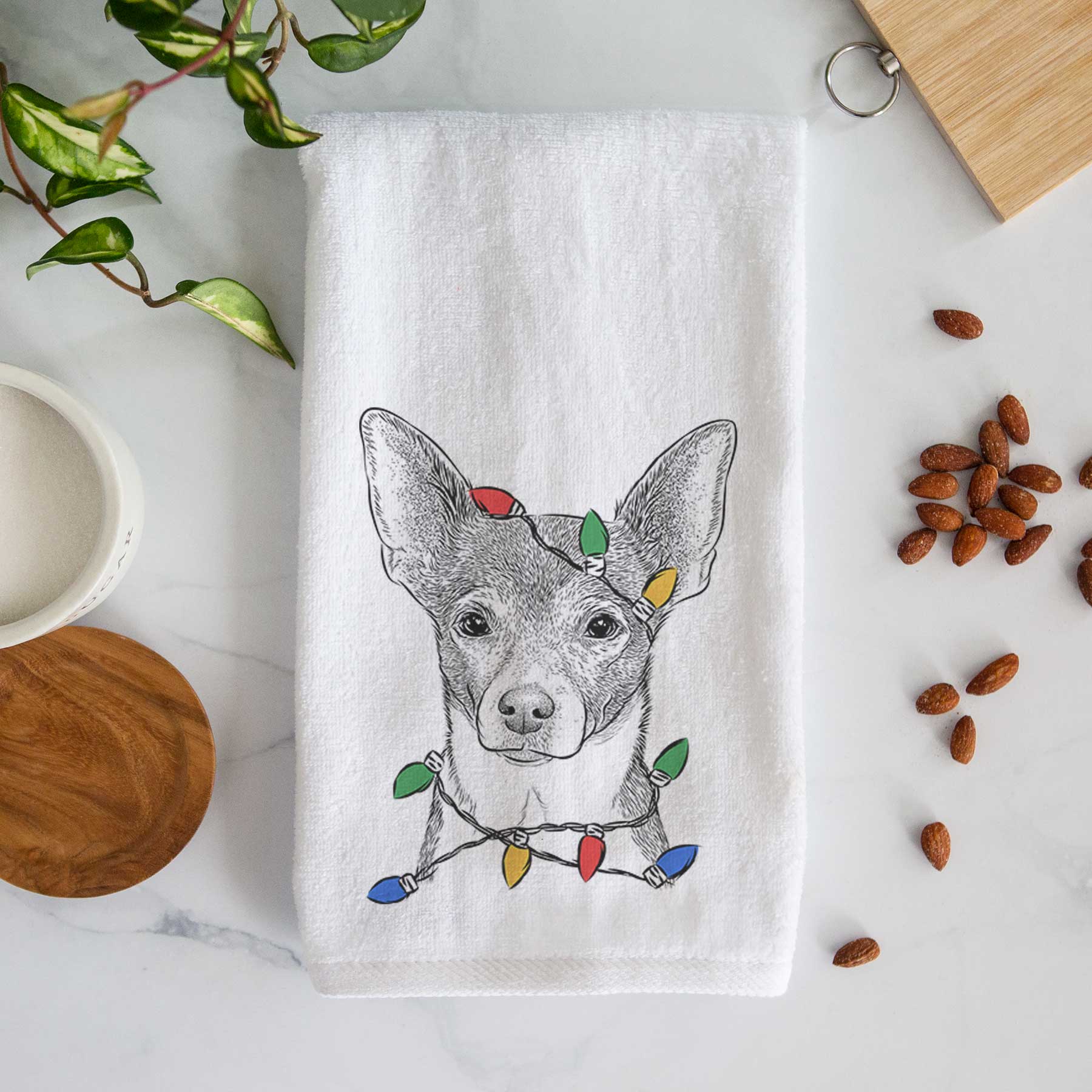 Peanut the Chihuahua Decorative Hand Towel