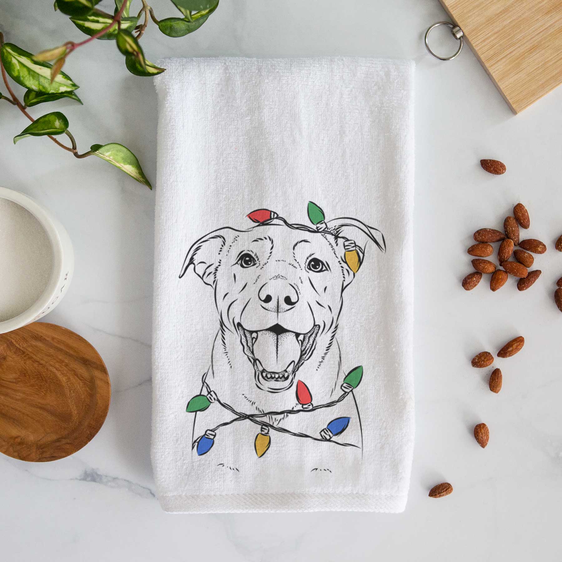 Pele the Lab Mix Decorative Hand Towel