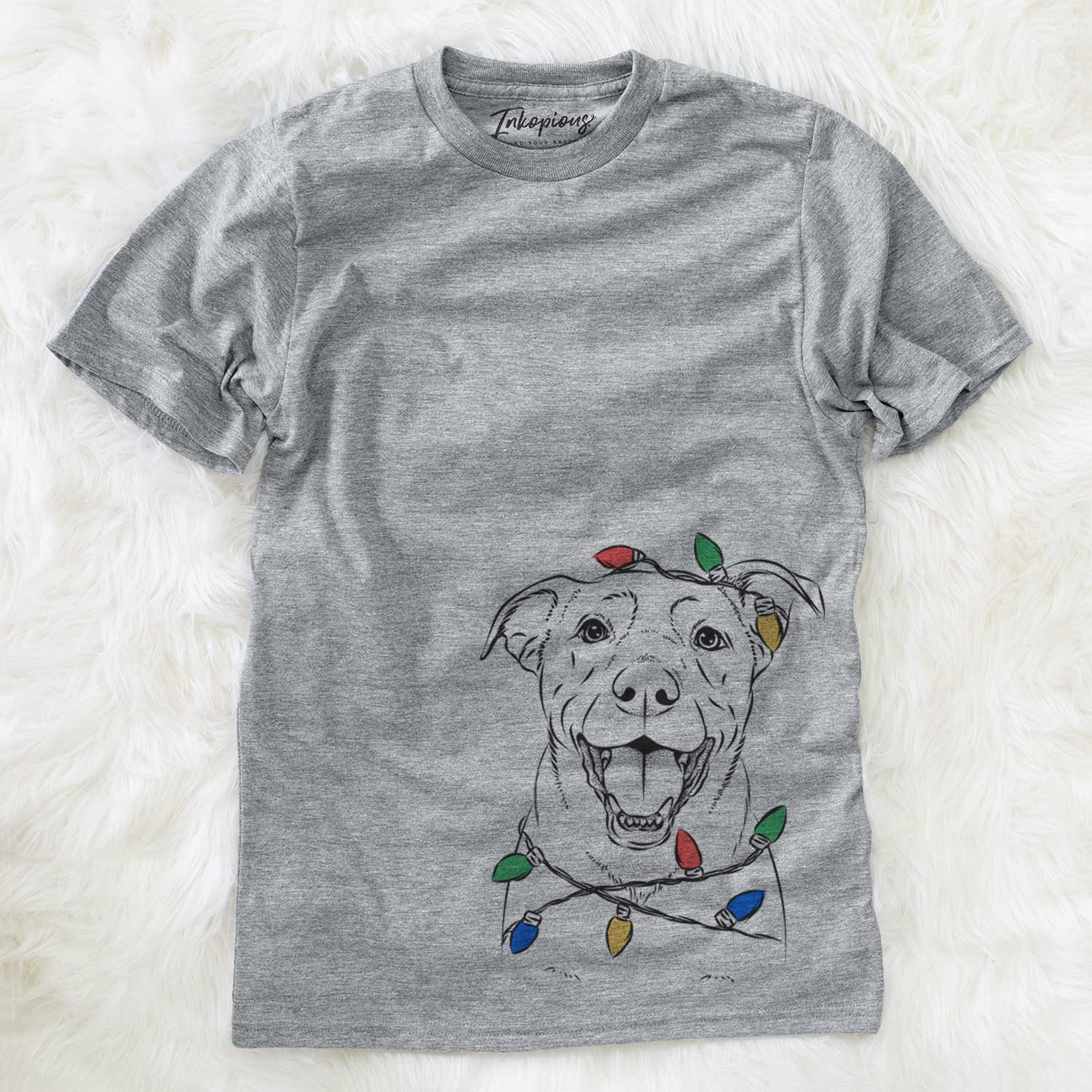 Christmas Lights Pele the Lab Mix - Unisex Crewneck