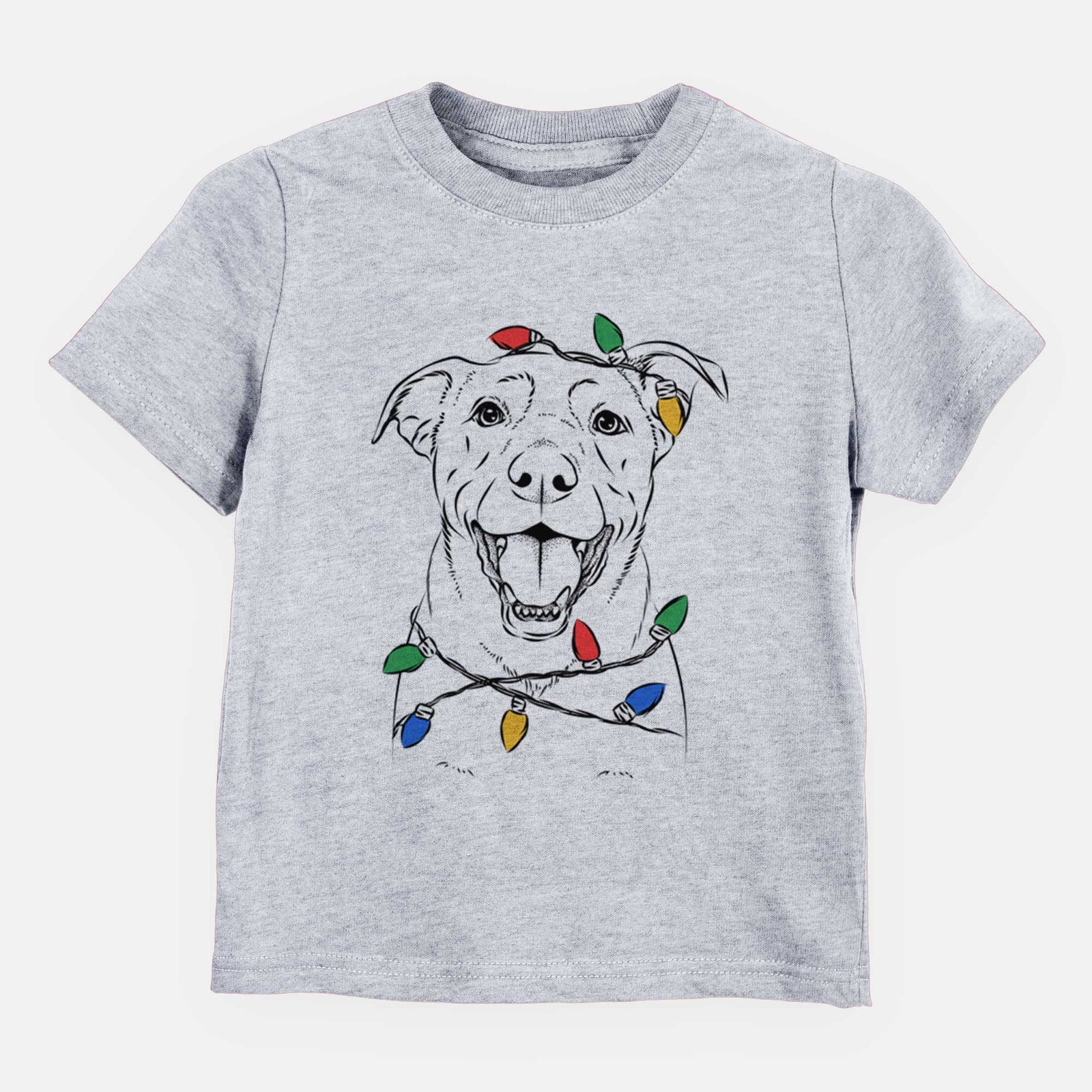 Christmas Lights Pele the Lab Mix - Kids/Youth/Toddler Shirt