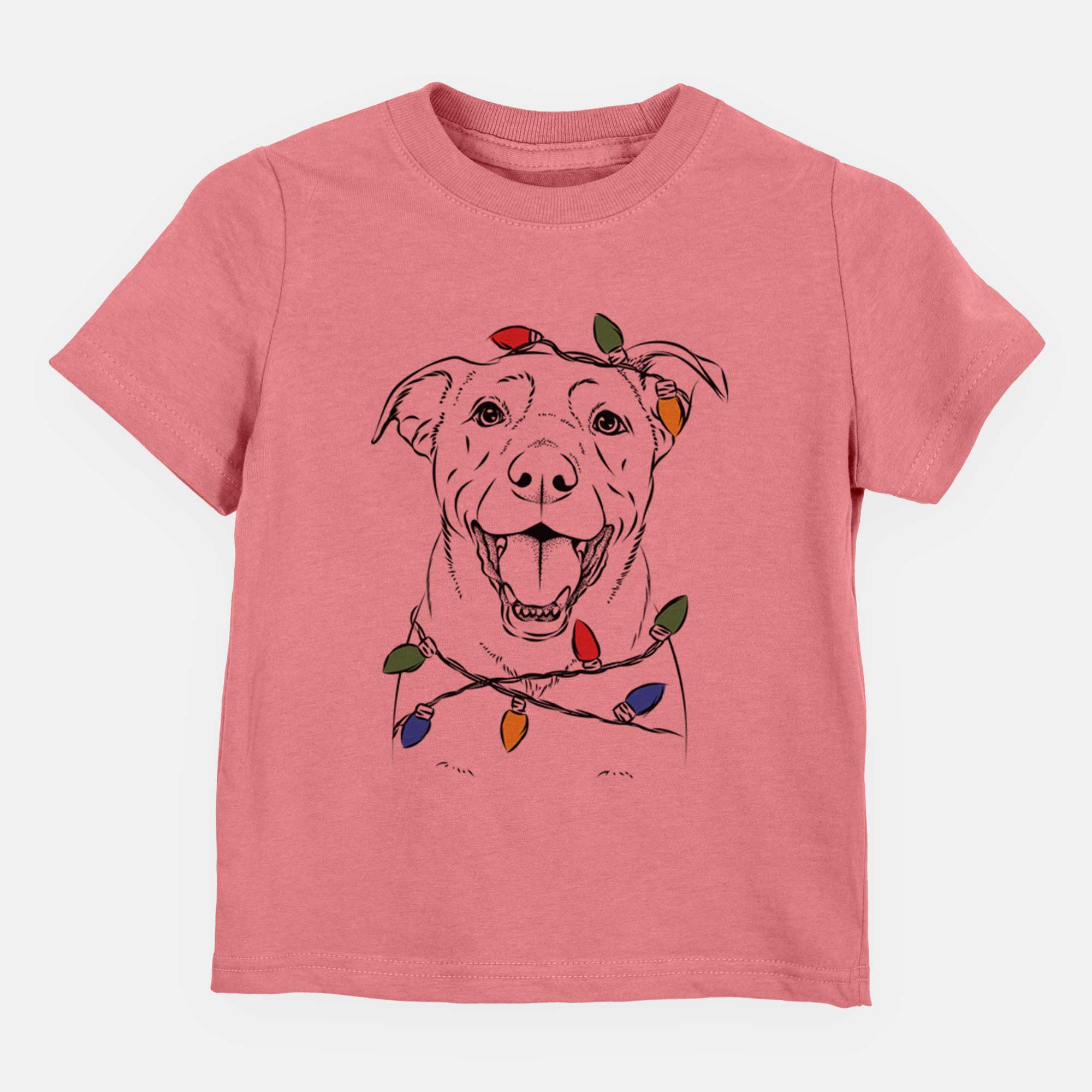 Christmas Lights Pele the Lab Mix - Kids/Youth/Toddler Shirt