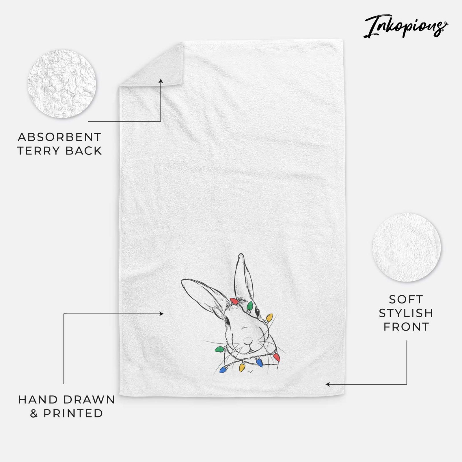 Penny the Belgian Hare Decorative Hand Towel