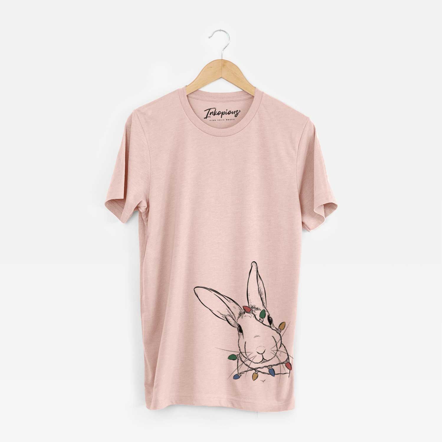 Christmas Lights Penny the Belgian Hare - Unisex Crewneck