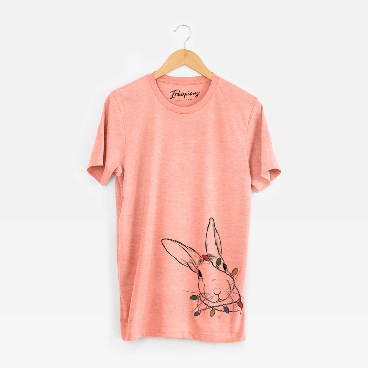 Christmas Lights Penny the Belgian Hare - Unisex Crewneck