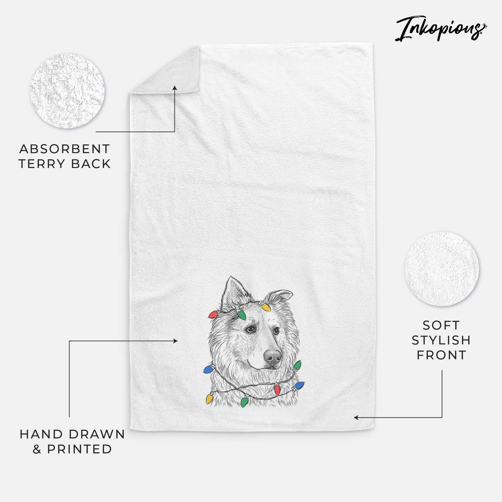 Penny the Chow Mix Decorative Hand Towel