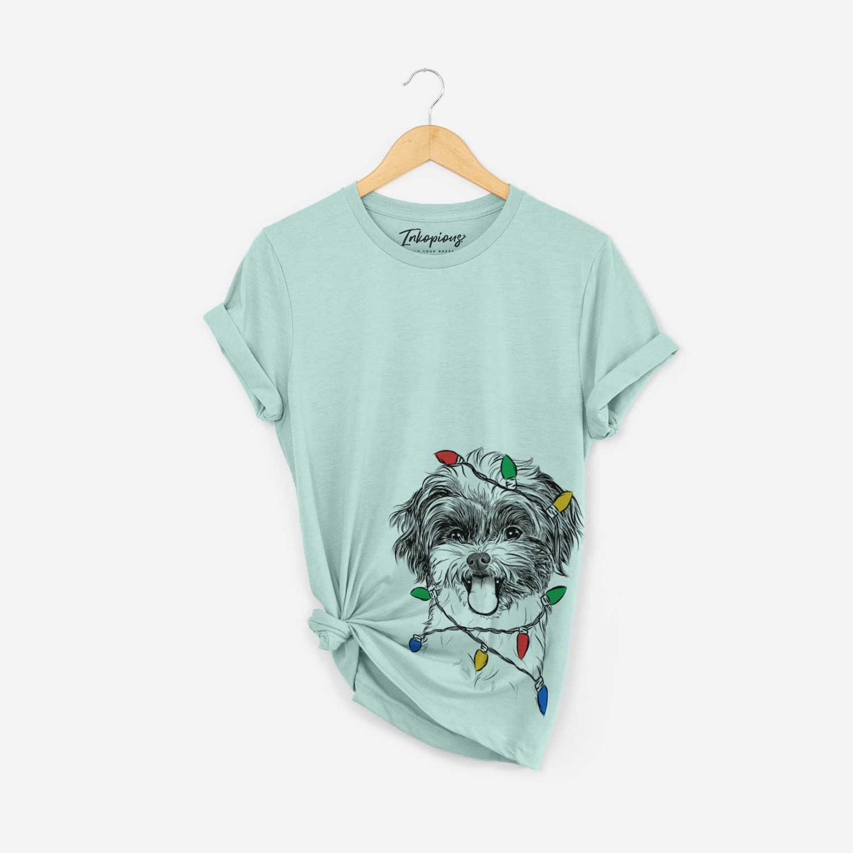 Christmas Lights Pepper the Shihpoo - Unisex Crewneck