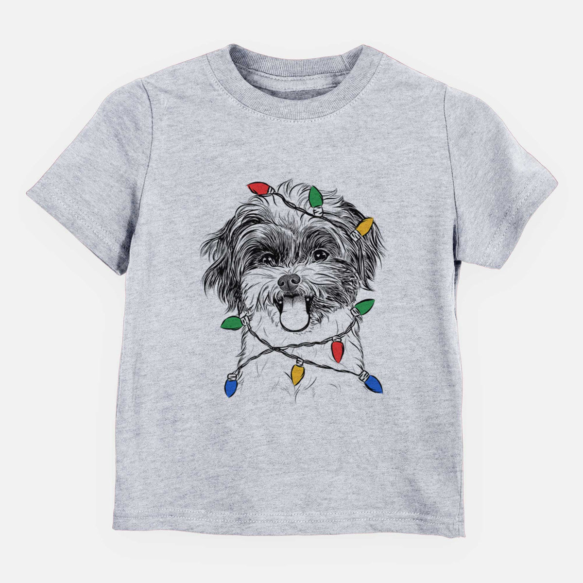 Christmas Lights Pepper the Shihpoo - Kids/Youth/Toddler Shirt