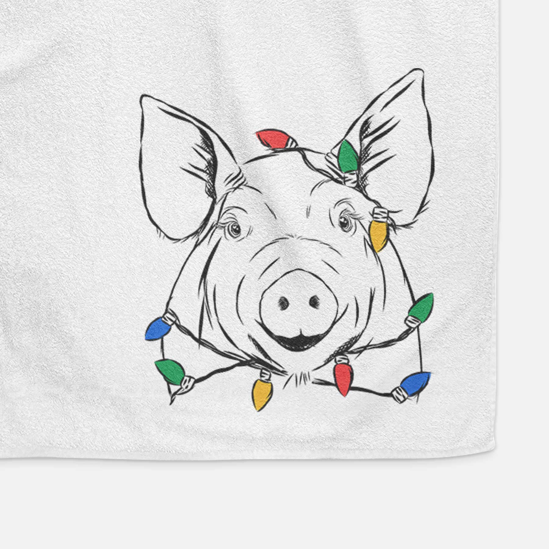 Perry the Pig Decorative Hand Towel