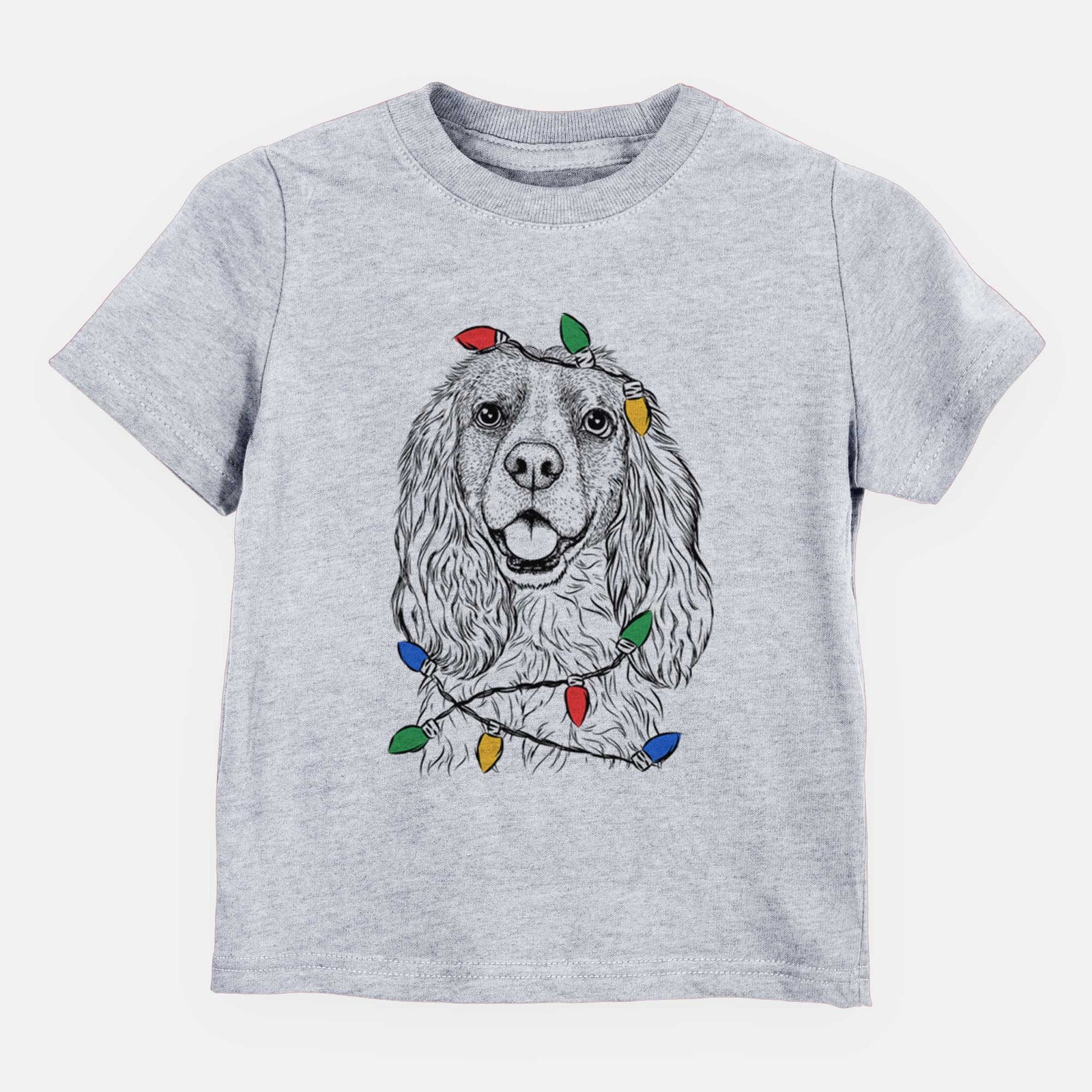 Christmas Lights Perry the Cockalier - Kids/Youth/Toddler Shirt