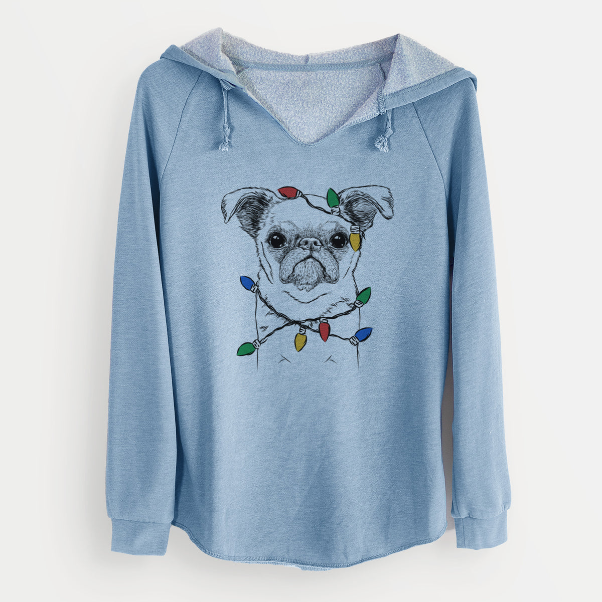 Christmas Lights Petit Penny the Brussels Griffon - Cali Wave Hooded Sweatshirt