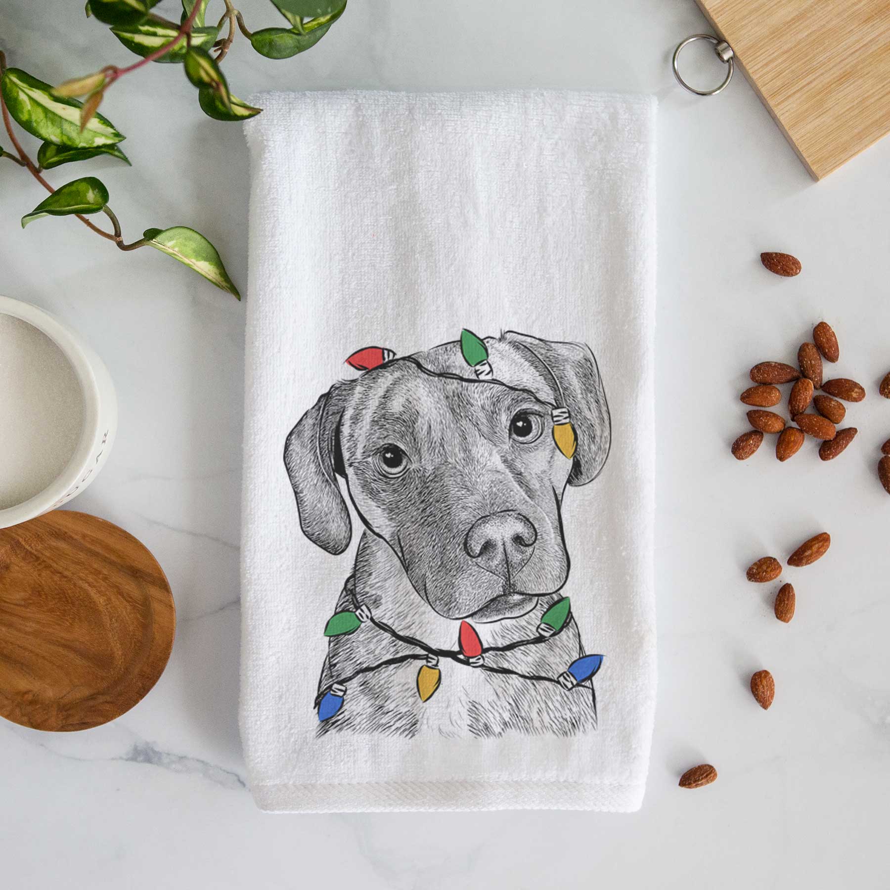 Peyton Manning the Beagle Bulldog Mix Decorative Hand Towel