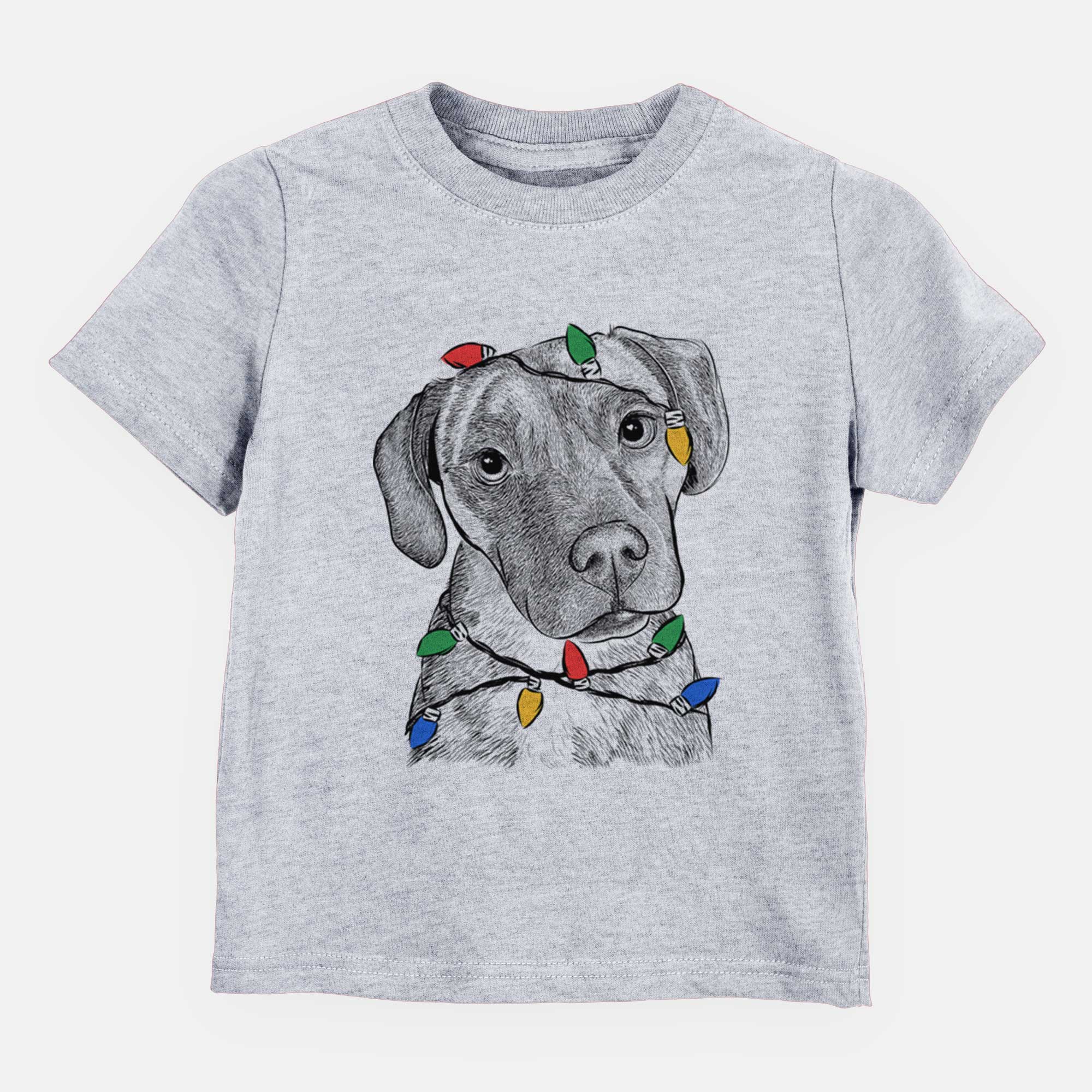 Christmas Lights Peyton Manning the Beagle Bulldog Mix - Kids/Youth/Toddler Shirt