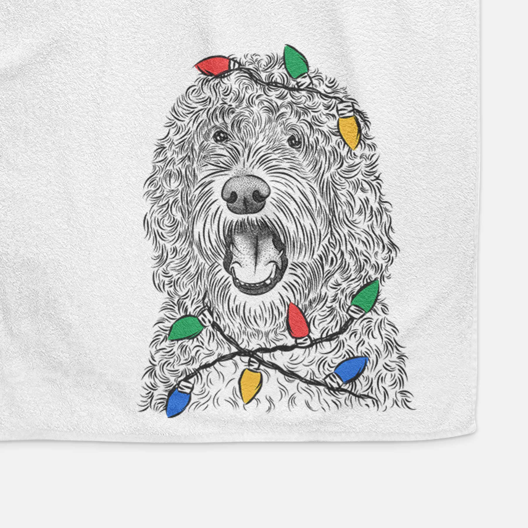 Phillip the Portuguese Water Dog Decorative Hand Towel