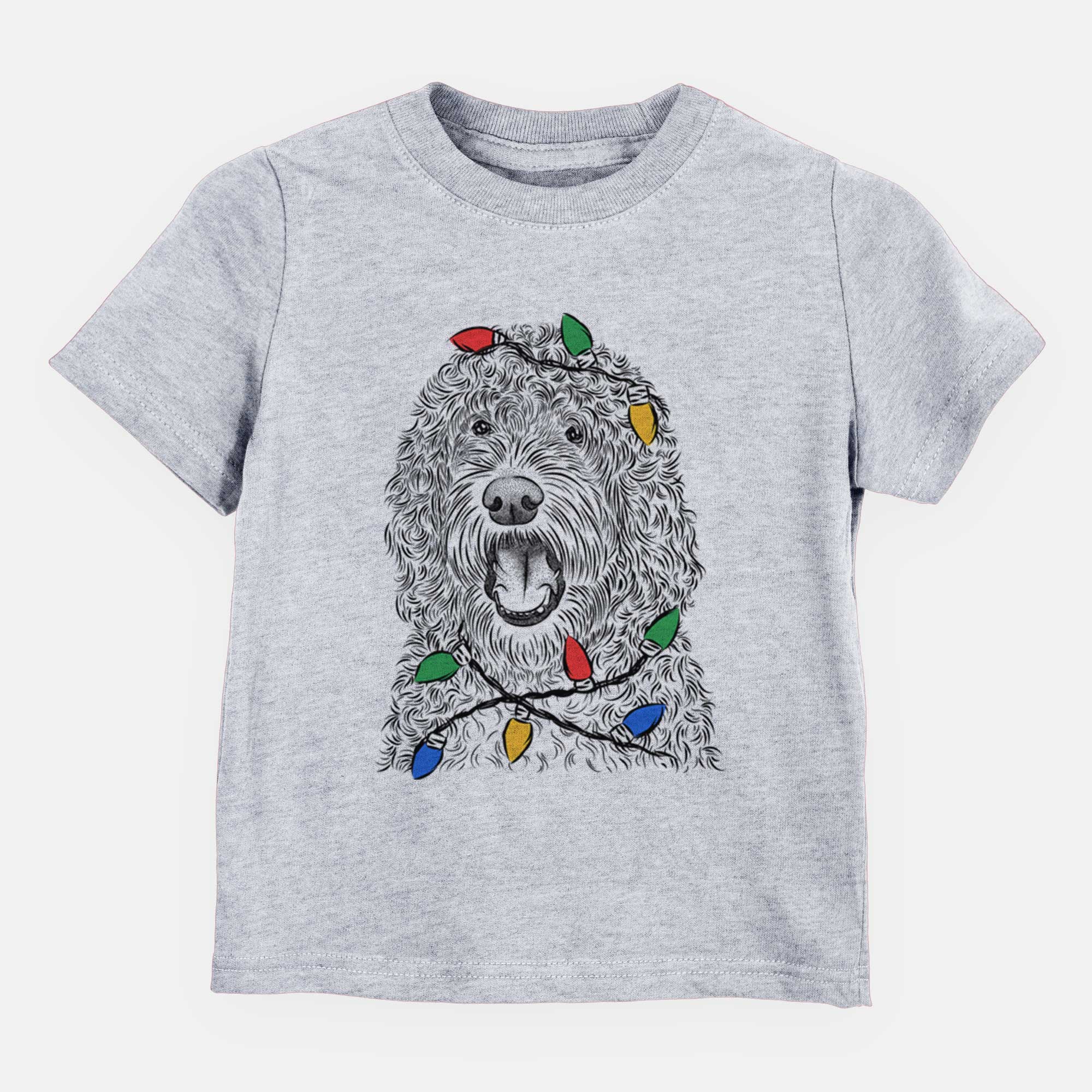 Christmas Lights Phillip the Portuguese Water Dog - Kids/Youth/Toddler Shirt