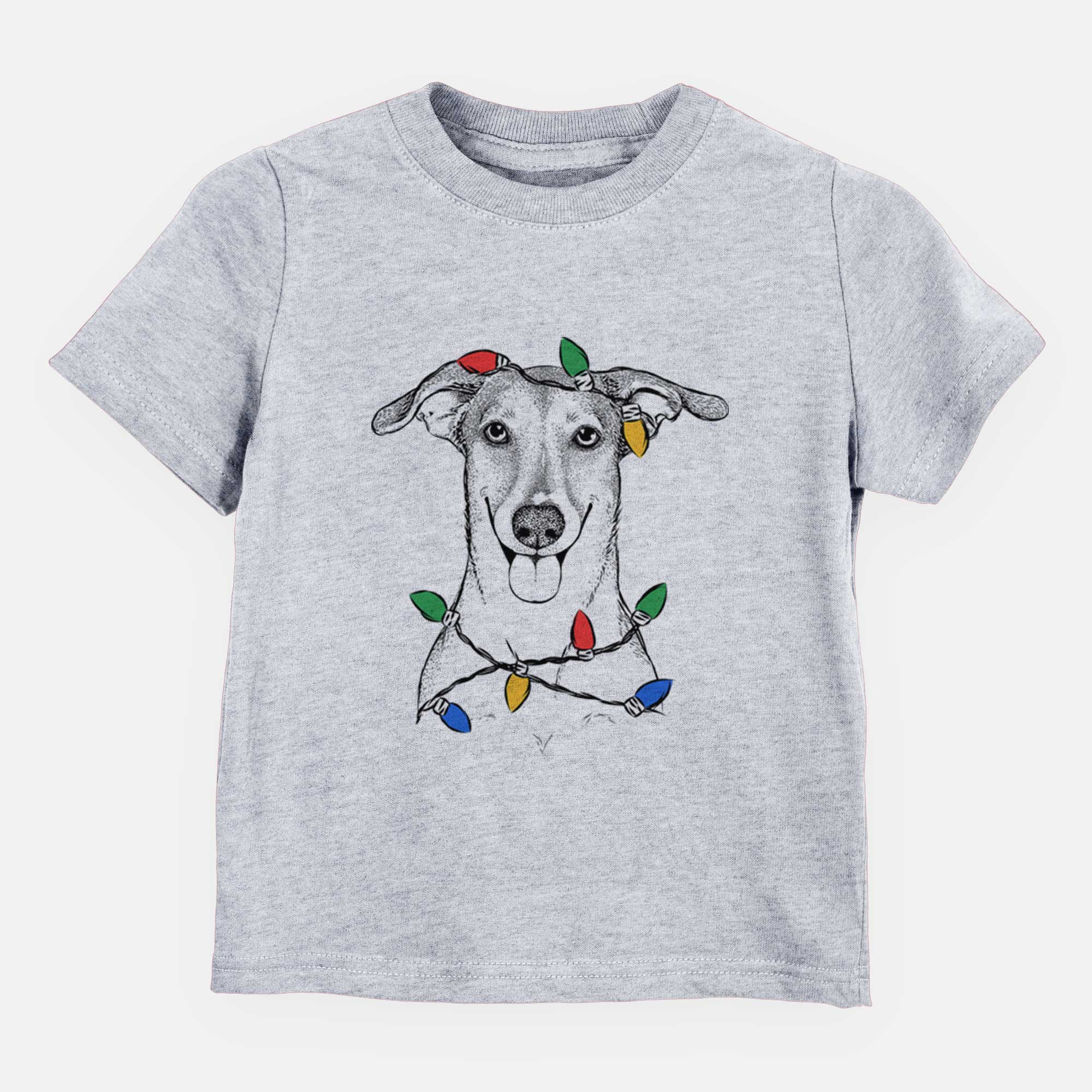 Christmas Lights Phoebe the Corgi Mix - Kids/Youth/Toddler Shirt