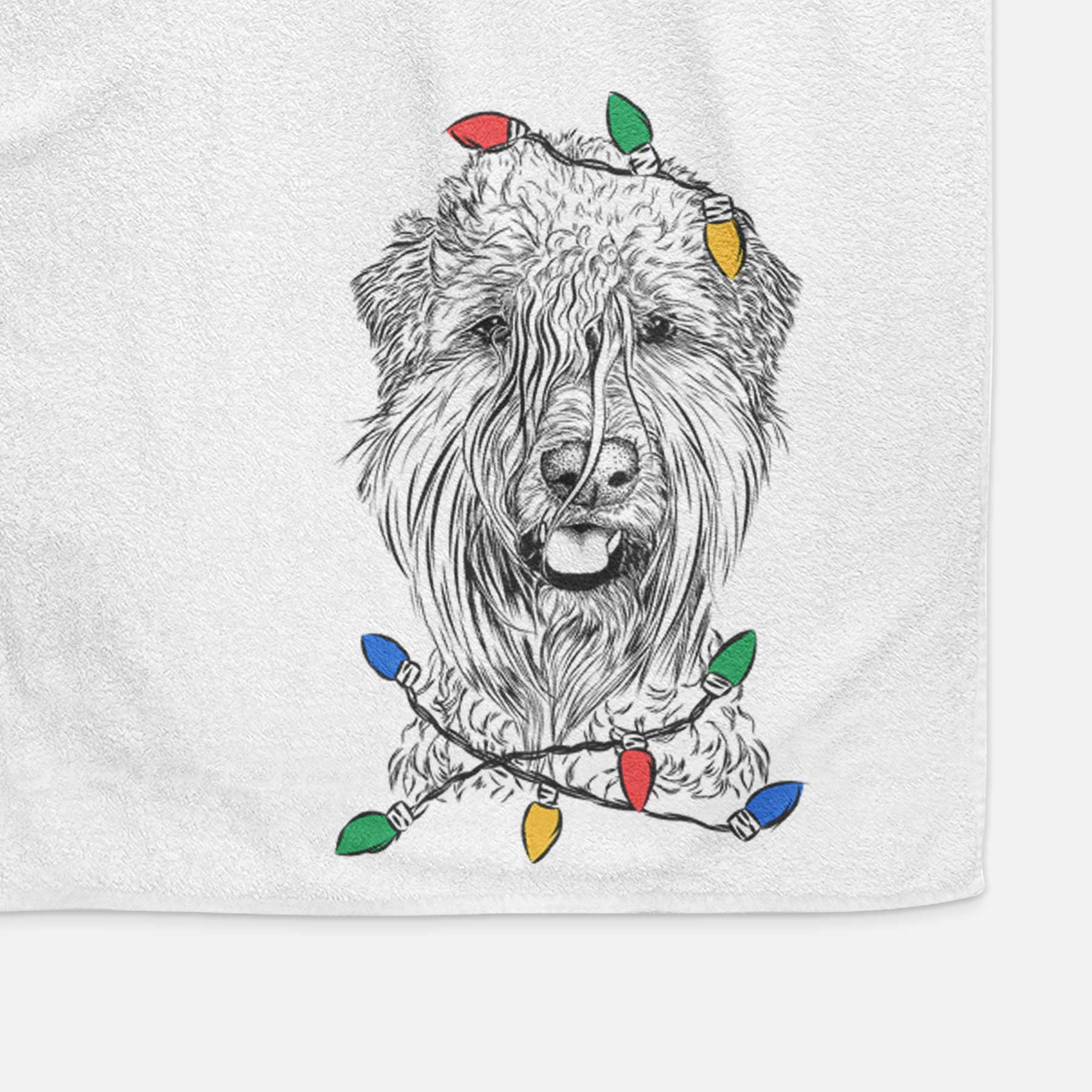 Pierre the Soft Coated Wheaten Terrier Decorative Hand Towel