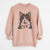 Christmas Lights Pinky the Tuxedo Cat - Unisex Pigment Dyed Crew Sweatshirt