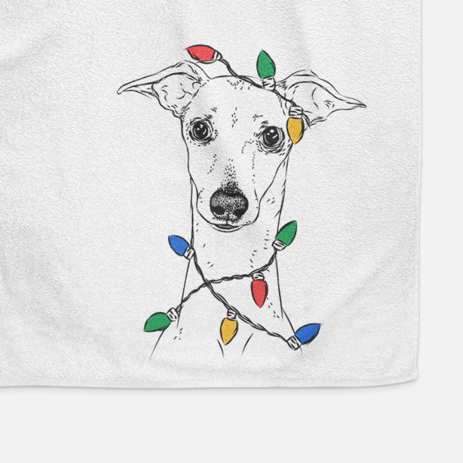 Pip the Italian Greyhound Decorative Hand Towel