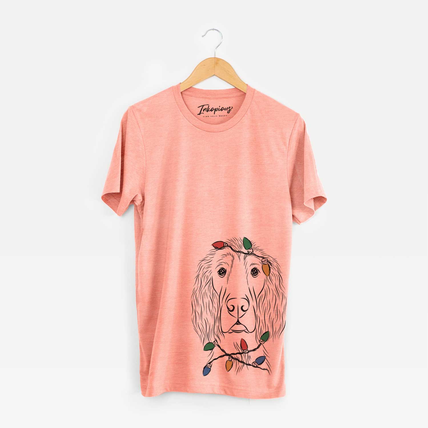 Christmas Lights Piper the Irish Setter - Unisex Crewneck