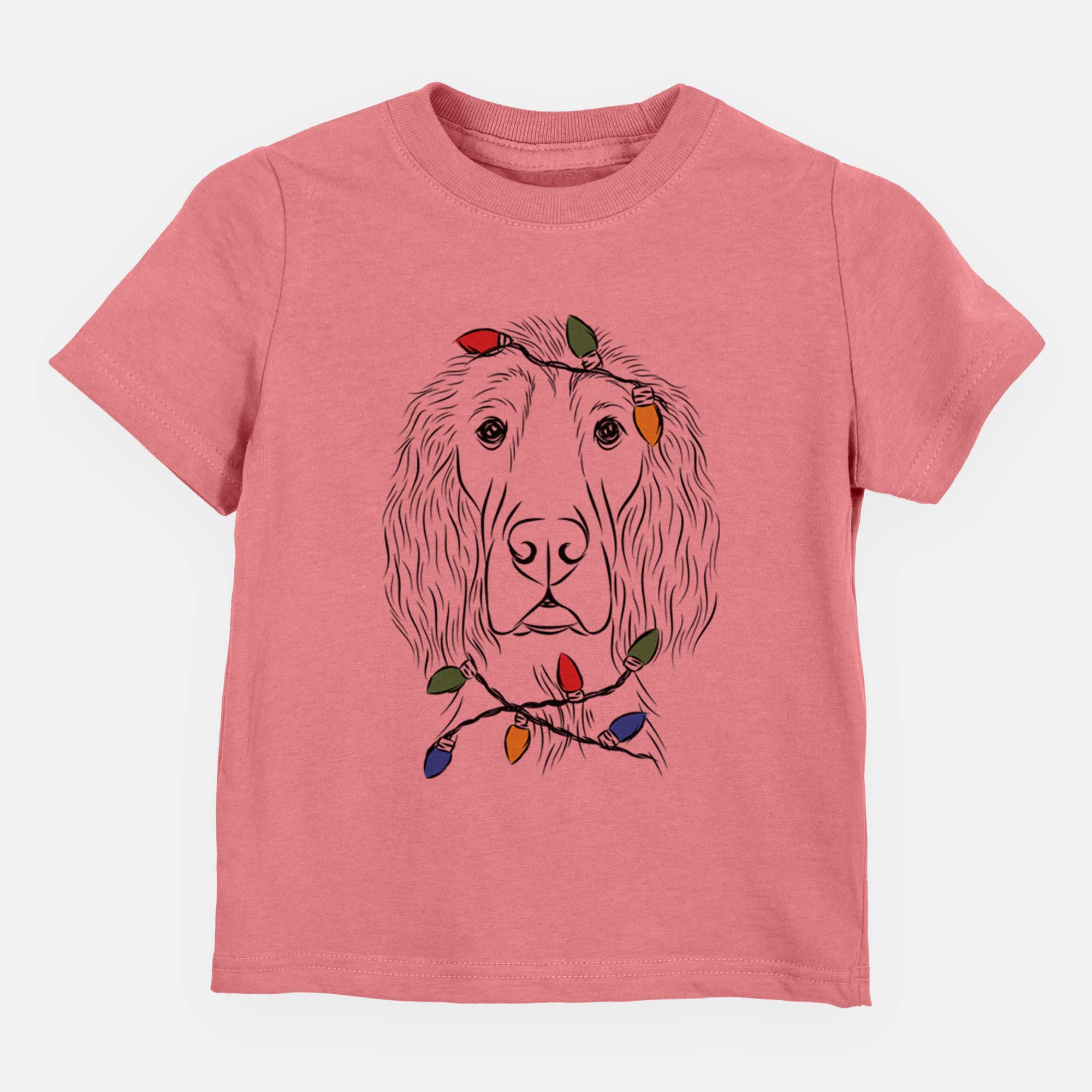 Christmas Lights Piper the Irish Setter - Kids/Youth/Toddler Shirt