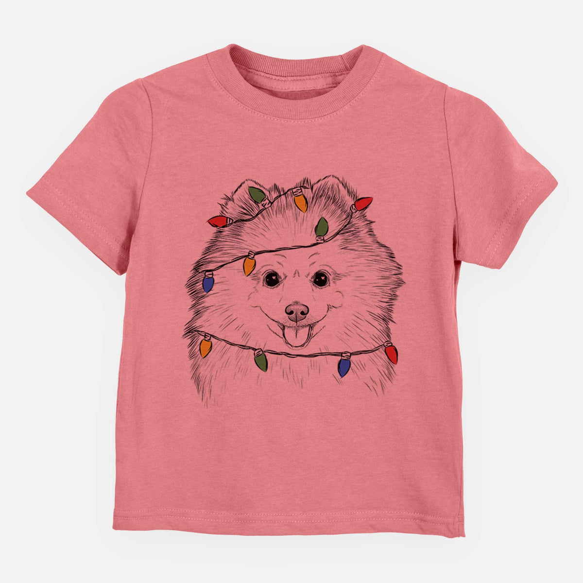 Christmas Lights Piper Jo the Pomeranian - Kids/Youth/Toddler Shirt