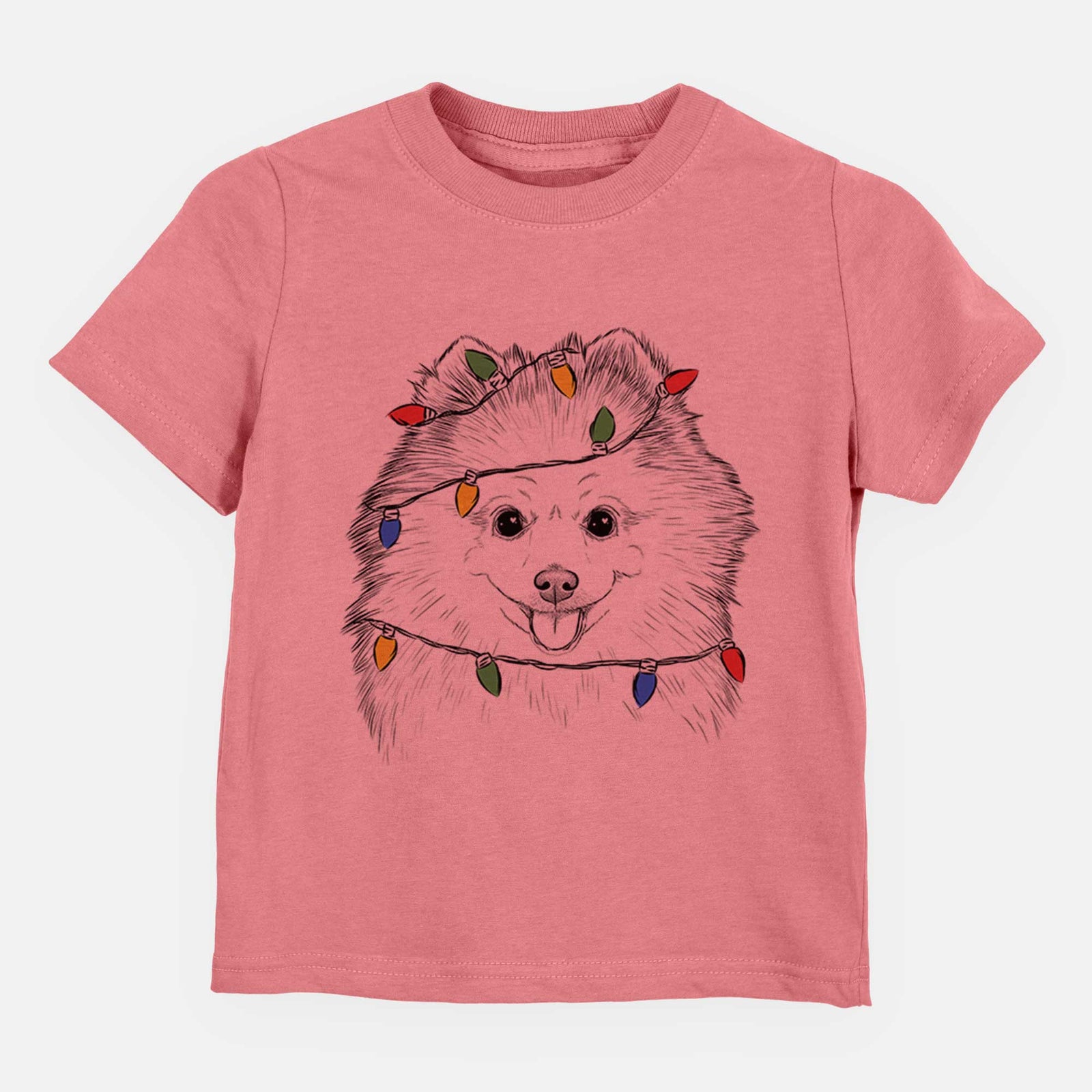 Christmas Lights Piper Jo the Pomeranian - Kids/Youth/Toddler Shirt