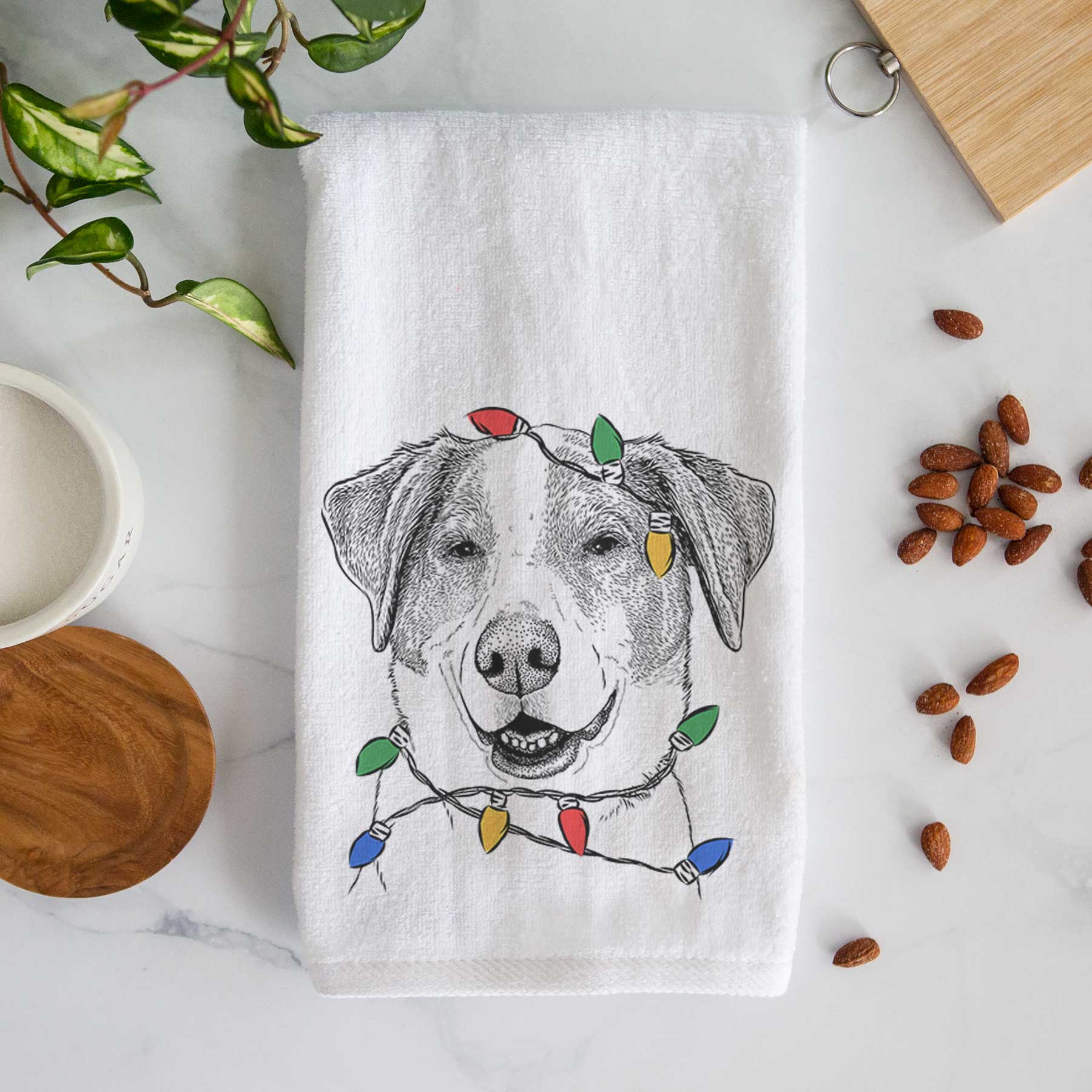 Piper Pilot the Hound Mix Decorative Hand Towel