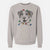 Christmas Lights Piper Pilot the Hound Mix - Unisex Pigment Dyed Crew Sweatshirt