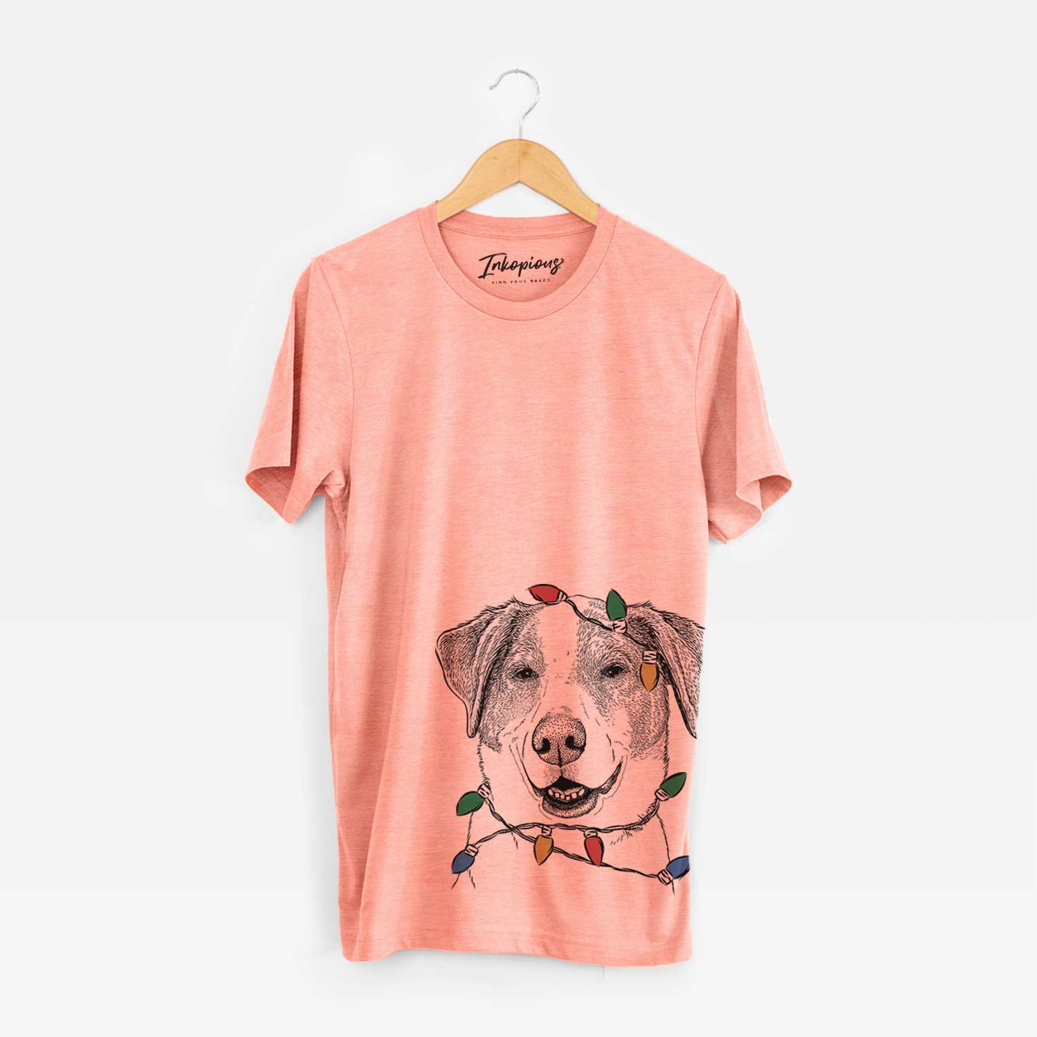 Christmas Lights Piper Pilot the Hound Mix - Unisex Crewneck
