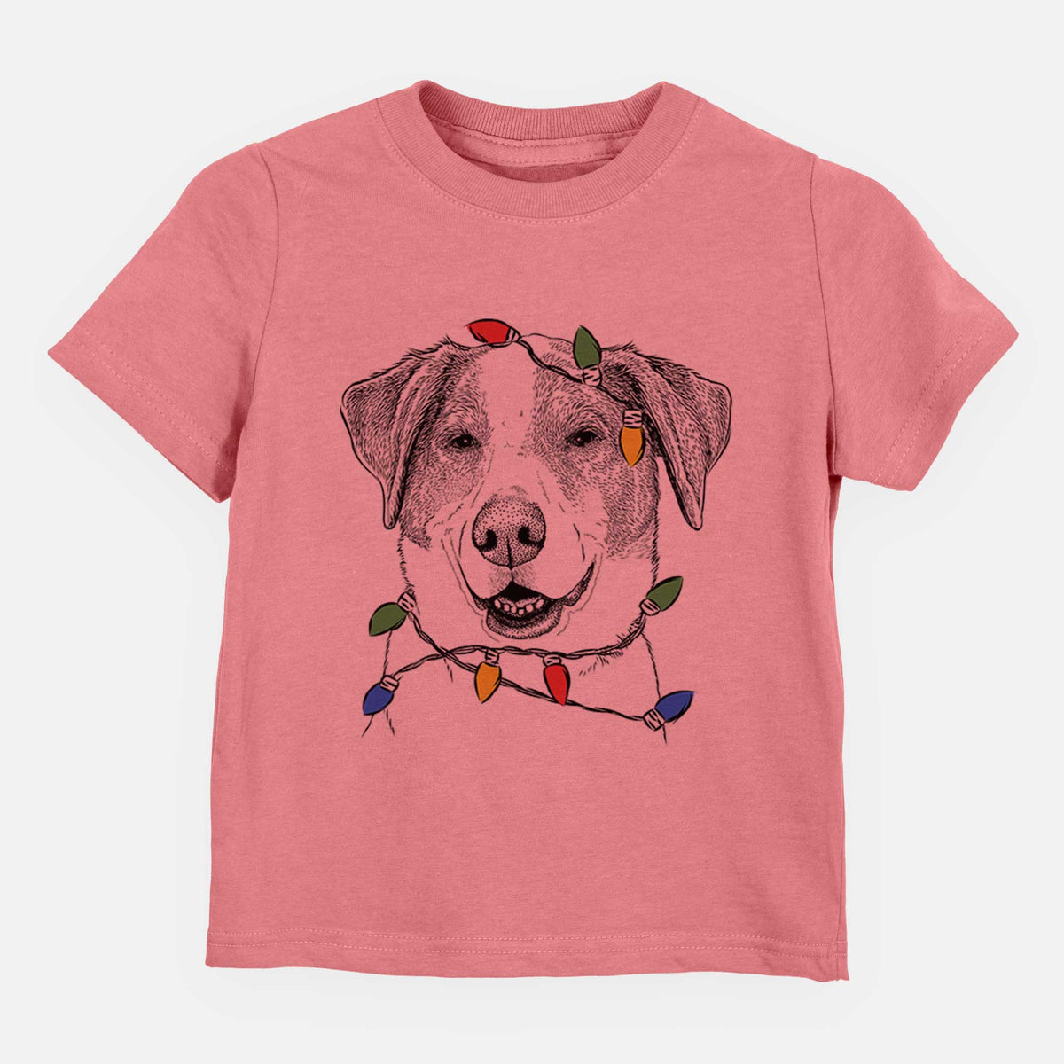 Christmas Lights Piper Pilot the Hound Mix - Kids/Youth/Toddler Shirt
