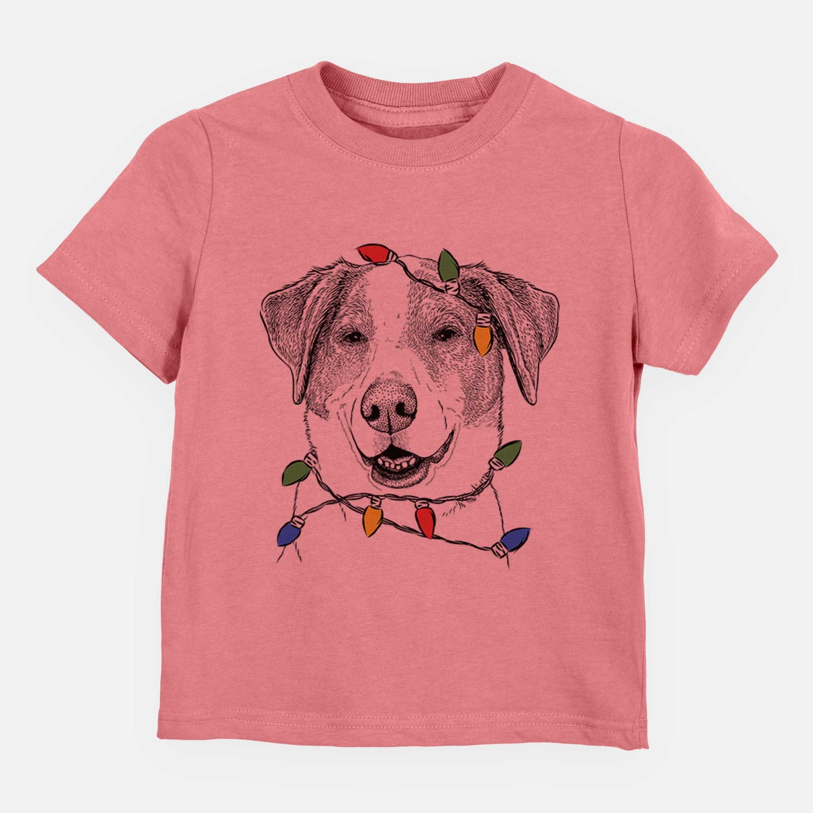 Christmas Lights Piper Pilot the Hound Mix - Kids/Youth/Toddler Shirt