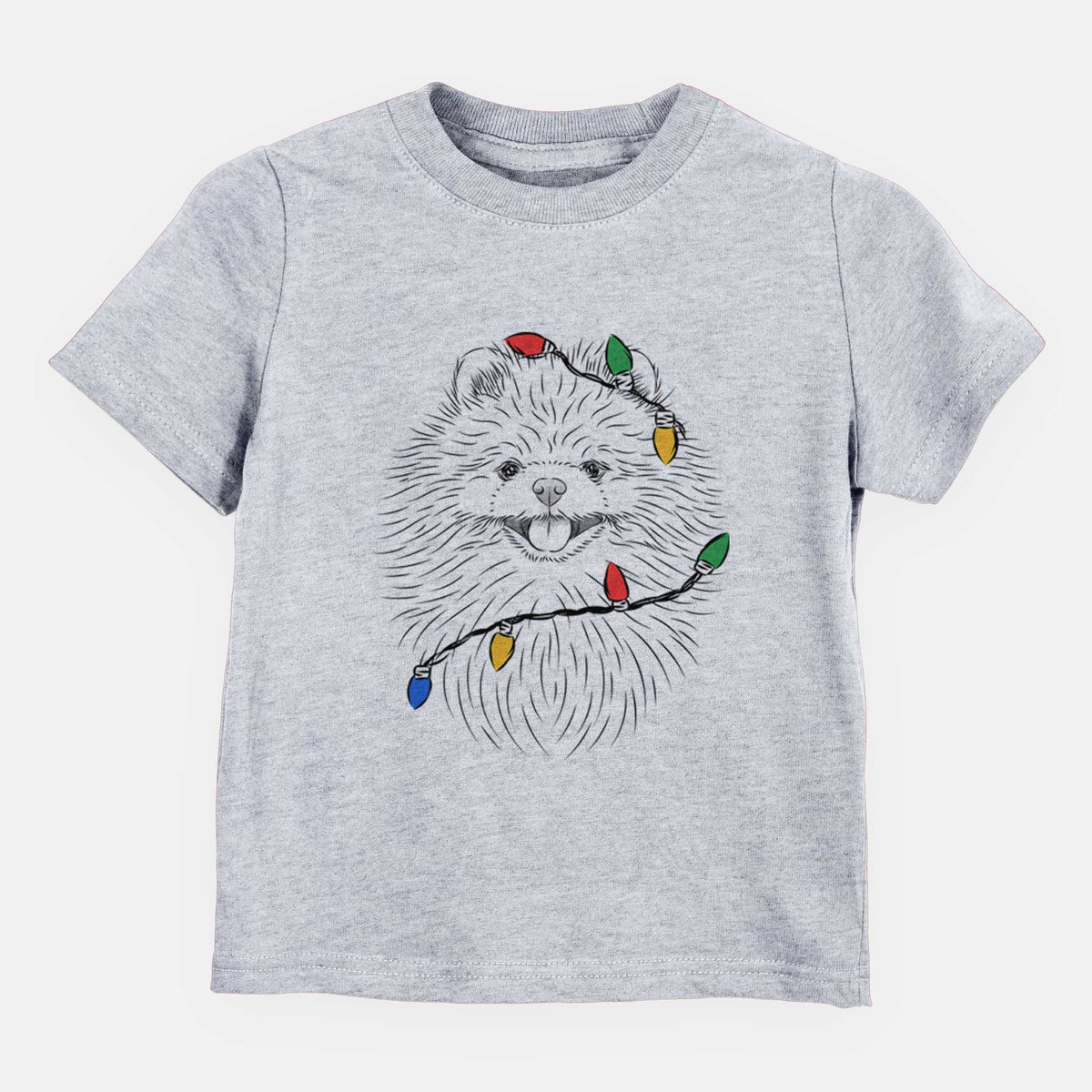 Christmas Lights Pirro the Pomeranian - Kids/Youth/Toddler Shirt