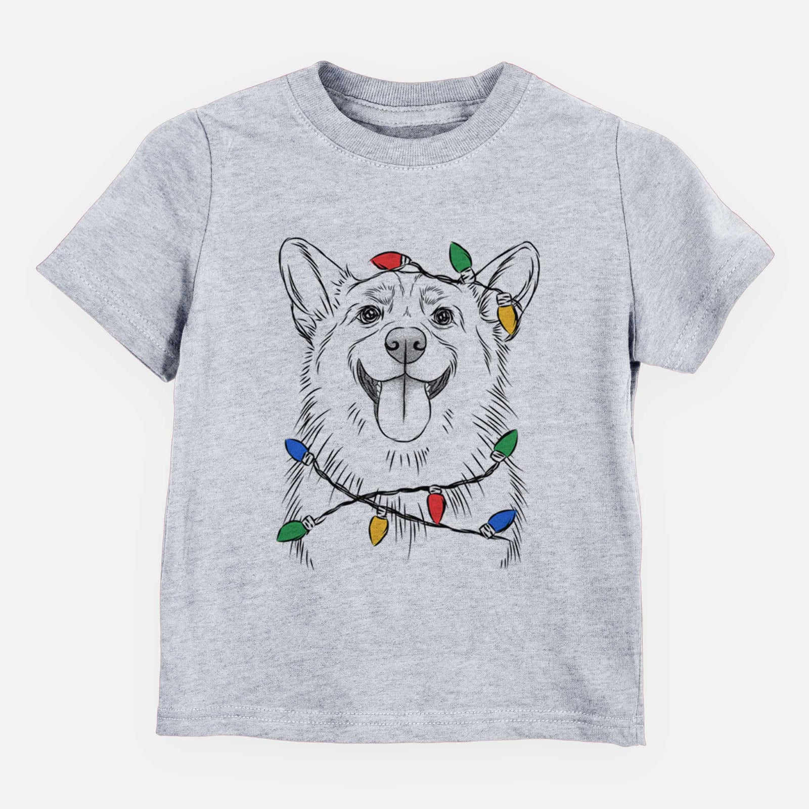 Christmas Lights Porter the Pembroke Welsh Corgi - Kids/Youth/Toddler Shirt