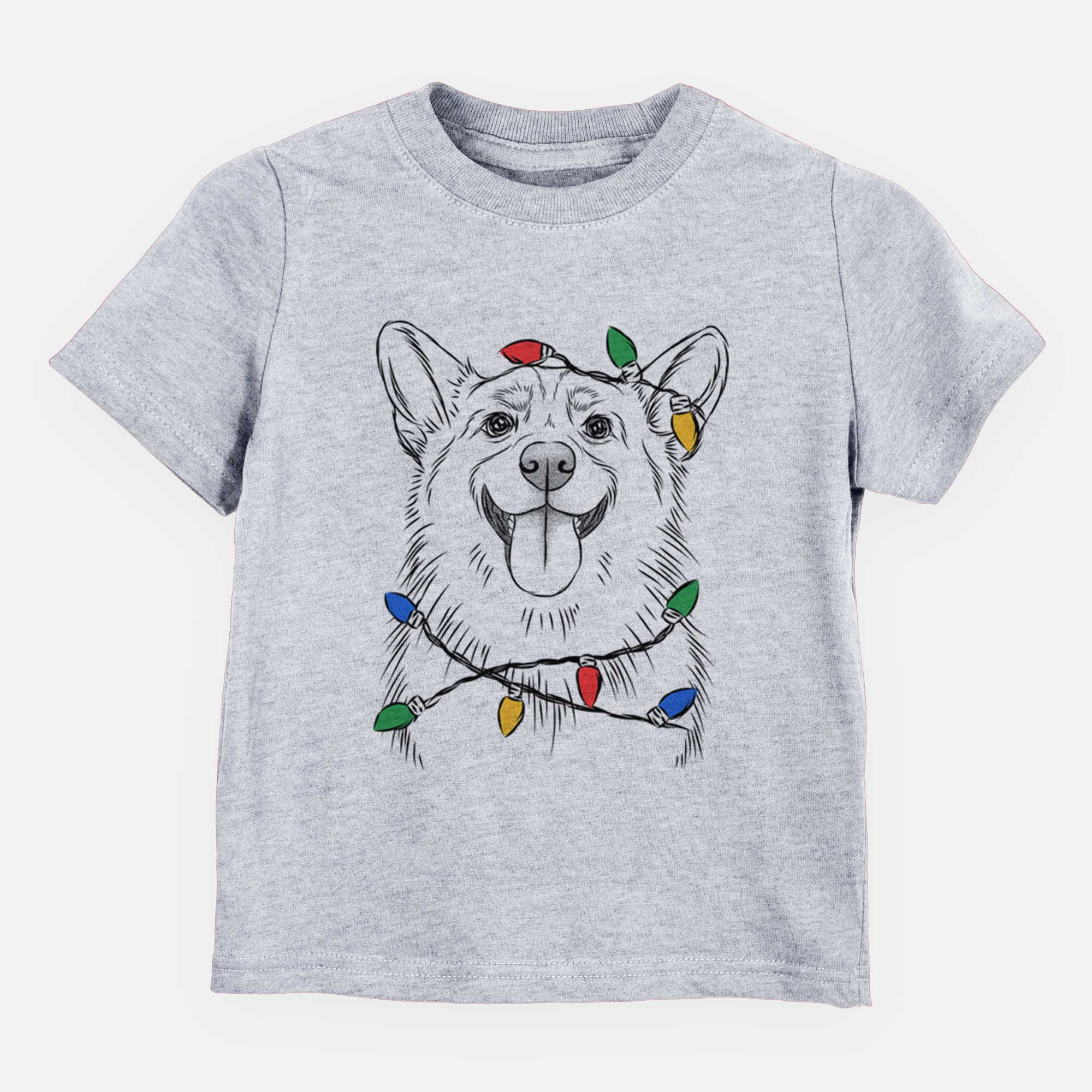 Christmas Lights Porter the Pembroke Welsh Corgi - Kids/Youth/Toddler Shirt