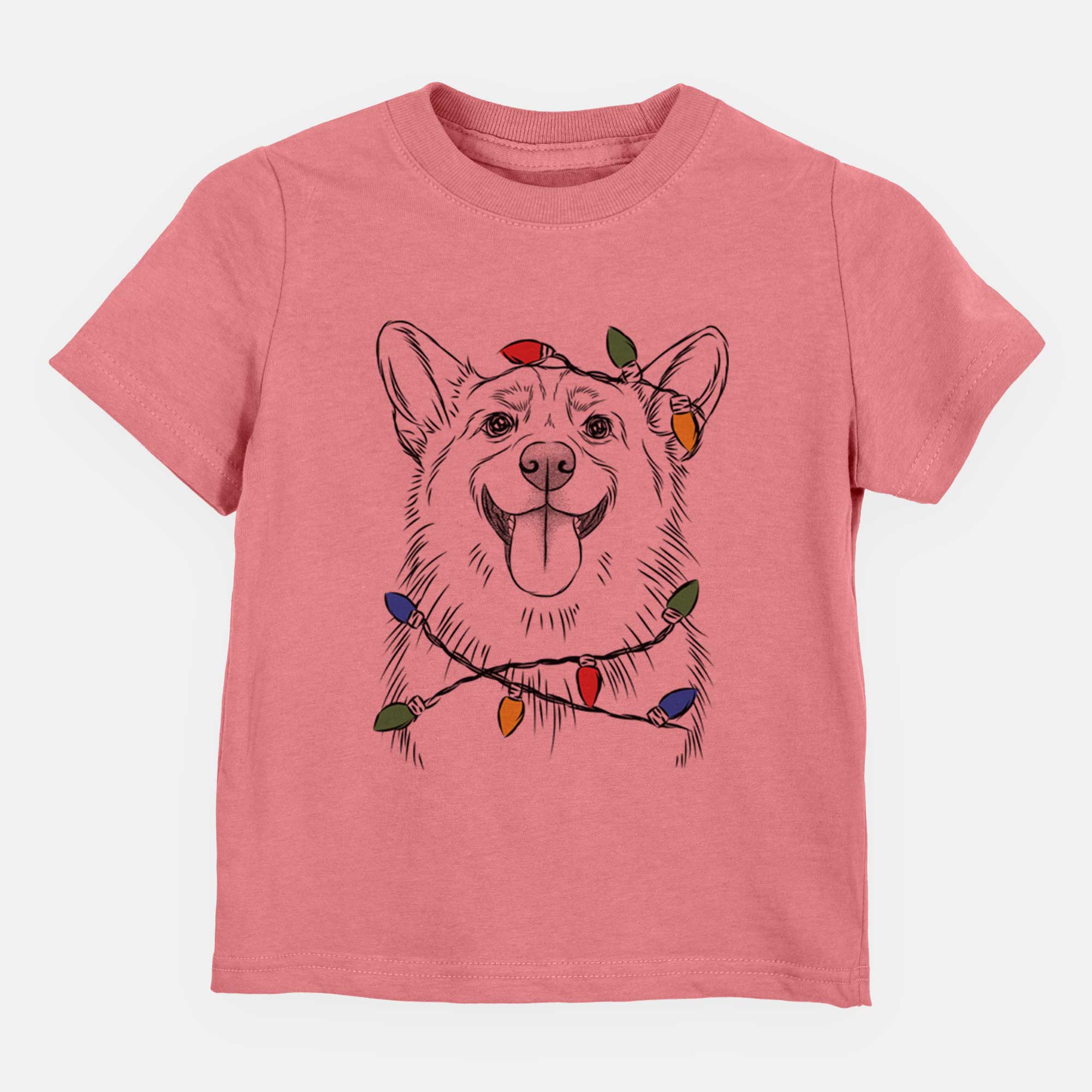 Christmas Lights Porter the Pembroke Welsh Corgi - Kids/Youth/Toddler Shirt