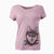 Christmas Lights Posey the Alaskan Klee Kai - Women's V-neck Shirt