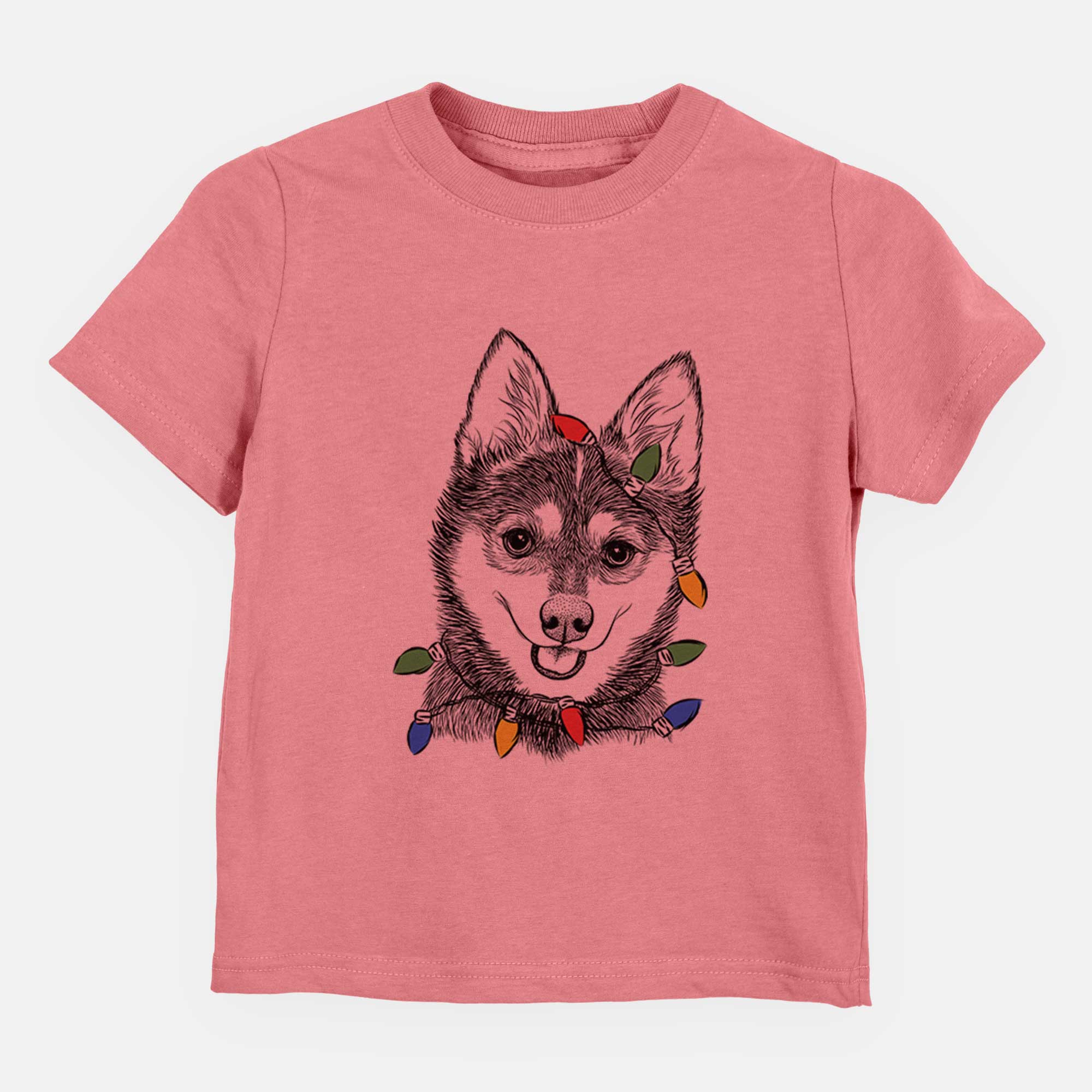 Christmas Lights Posey the Alaskan Klee Kai - Kids/Youth/Toddler Shirt