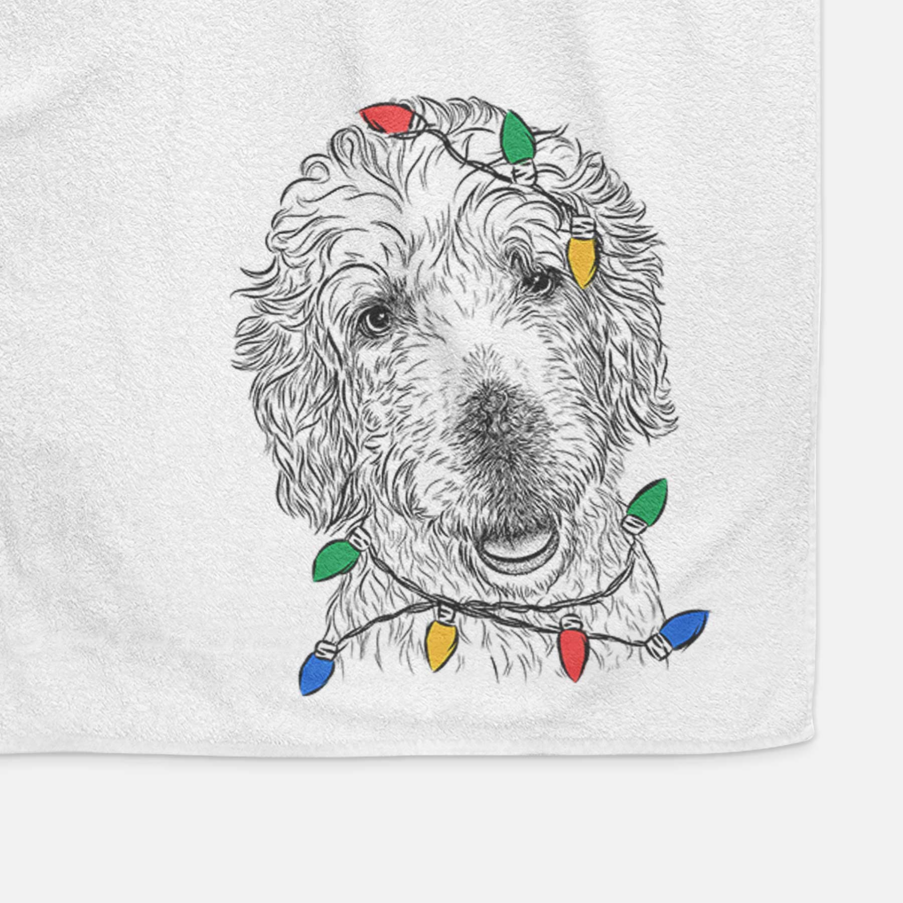 Preston the Labradoodle Decorative Hand Towel