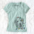 Christmas Lights Preston the Labradoodle - Women's V-neck Shirt