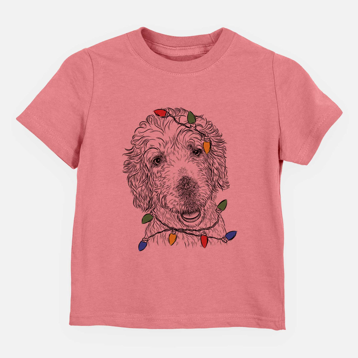 Christmas Lights Preston the Labradoodle - Kids/Youth/Toddler Shirt