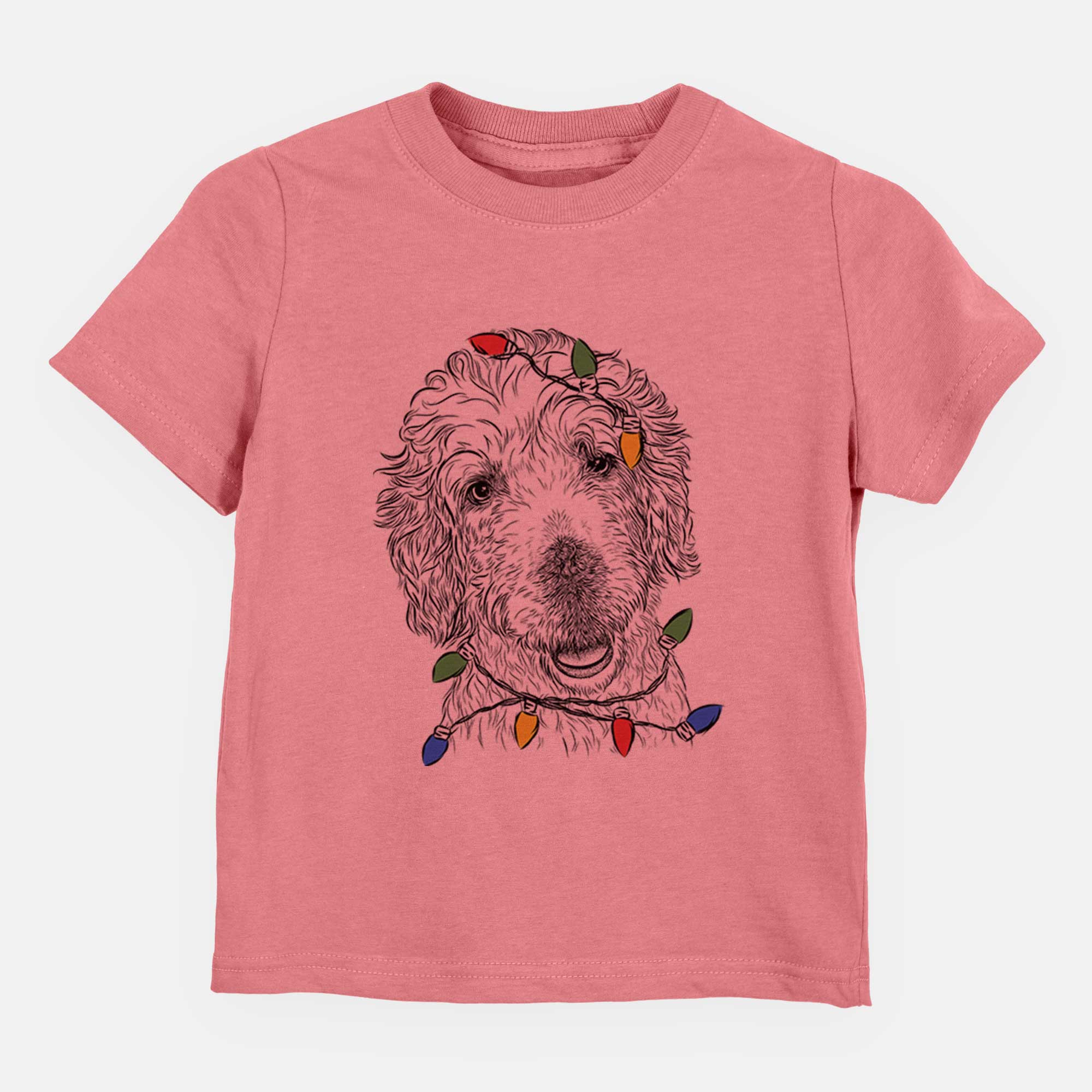 Christmas Lights Preston the Labradoodle - Kids/Youth/Toddler Shirt