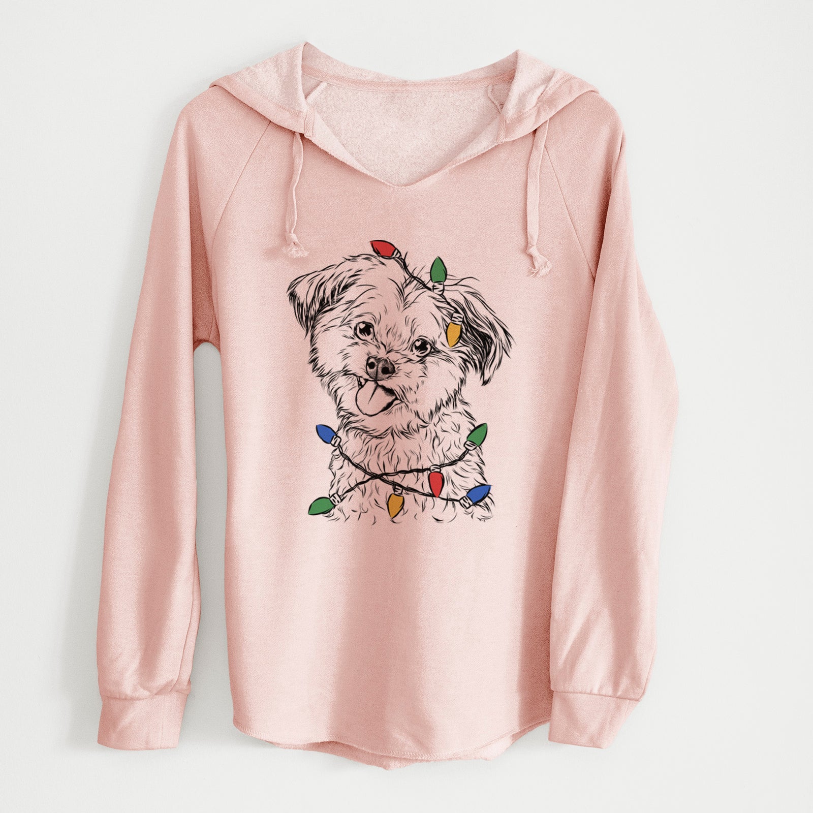 Christmas Lights Puff the Malshi - Cali Wave Hooded Sweatshirt