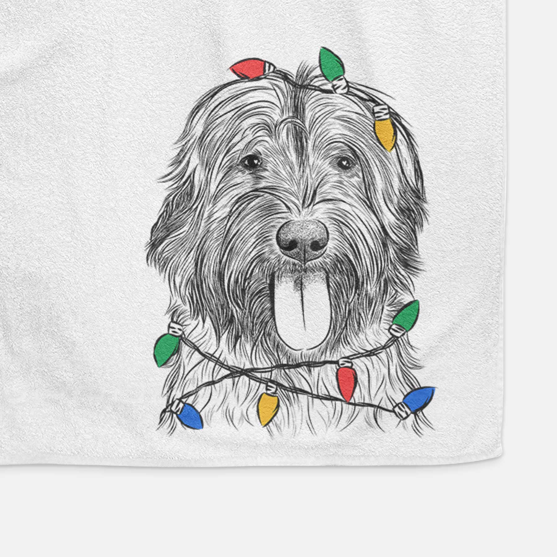 Puig the Catalan Sheepdog Decorative Hand Towel