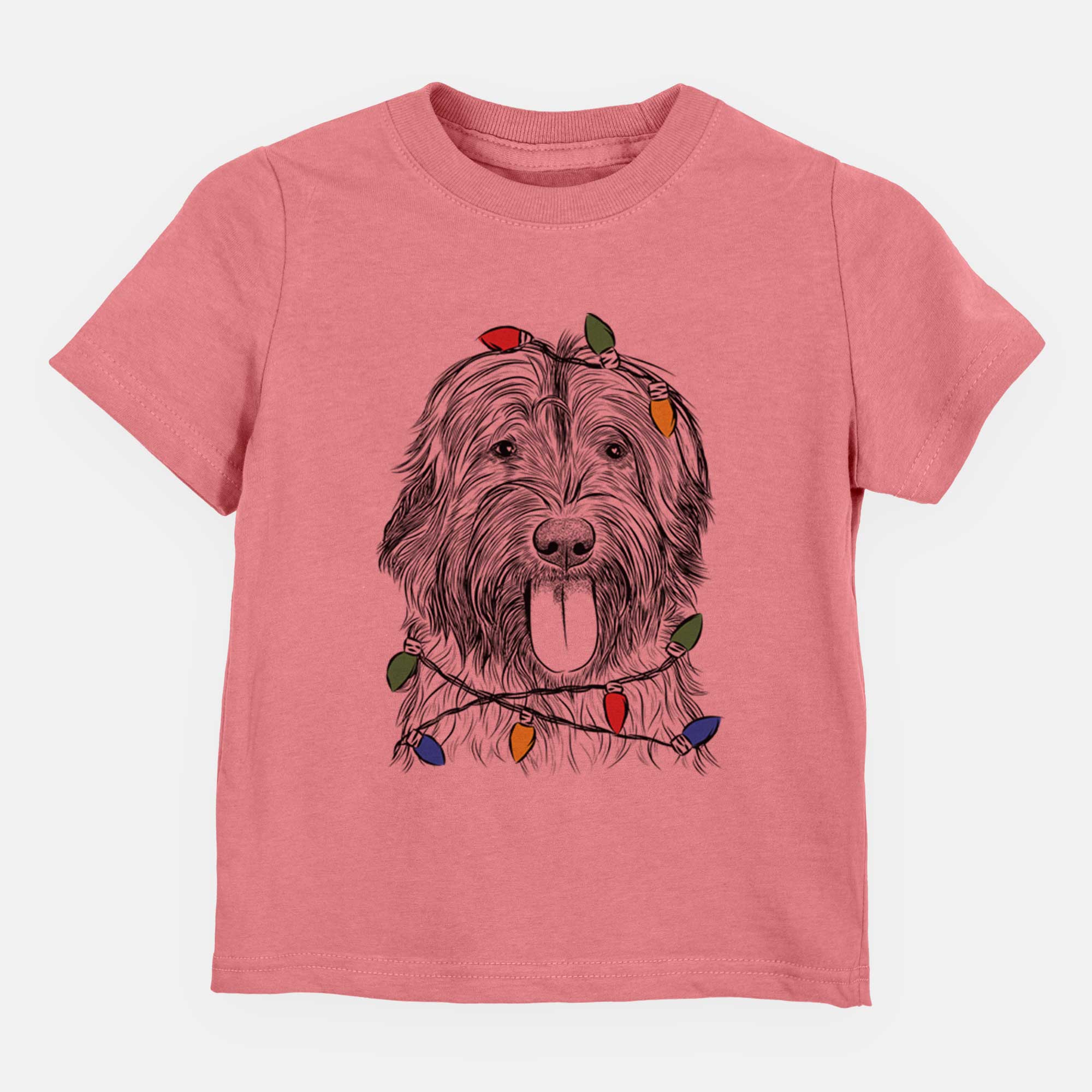 Christmas Lights Puig the Catalan Sheepdog - Kids/Youth/Toddler Shirt