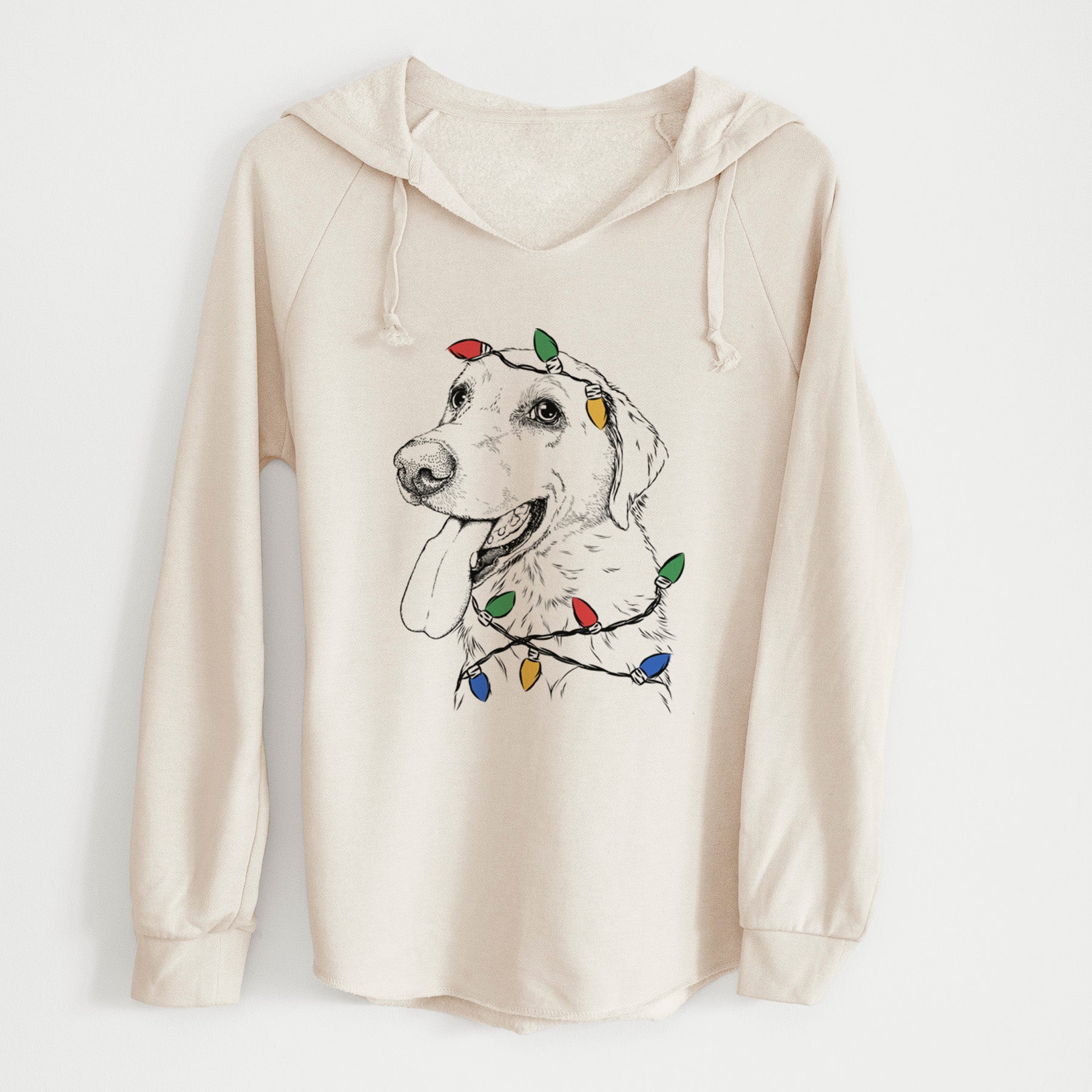 Christmas Lights Purl the British Lab - Cali Wave Hooded Sweatshirt